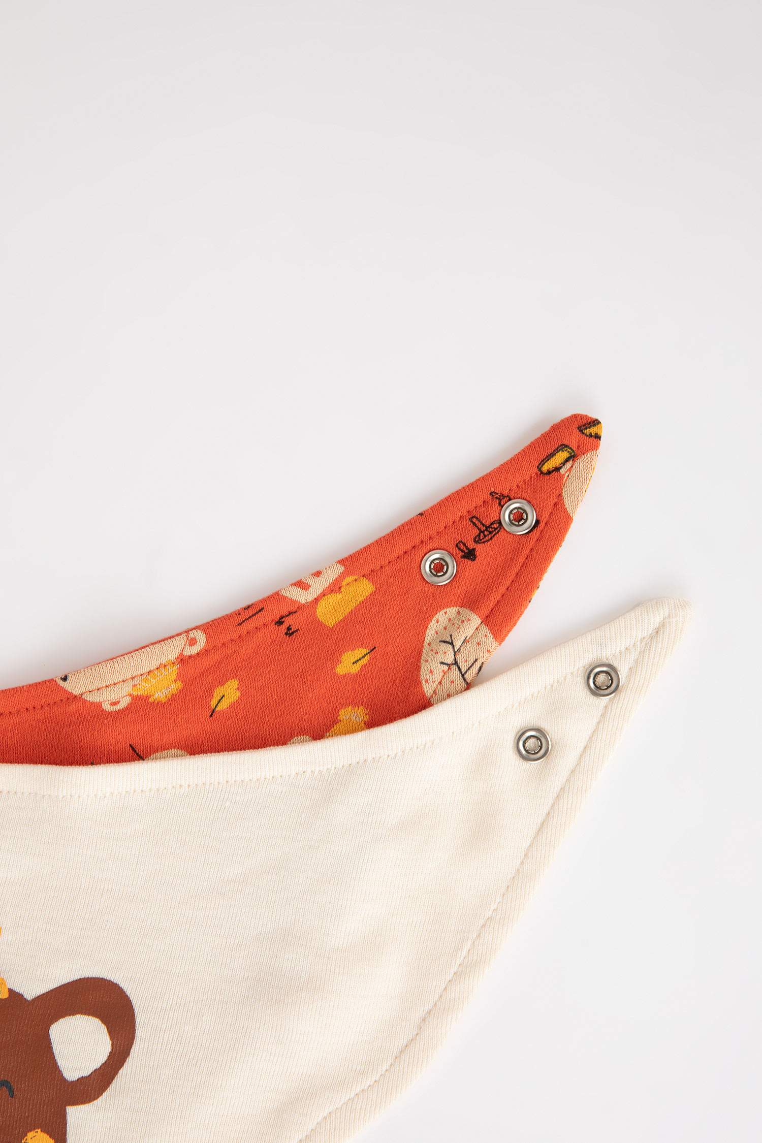 Baby Boy Animal Patterned Rib 2-Pack Apron