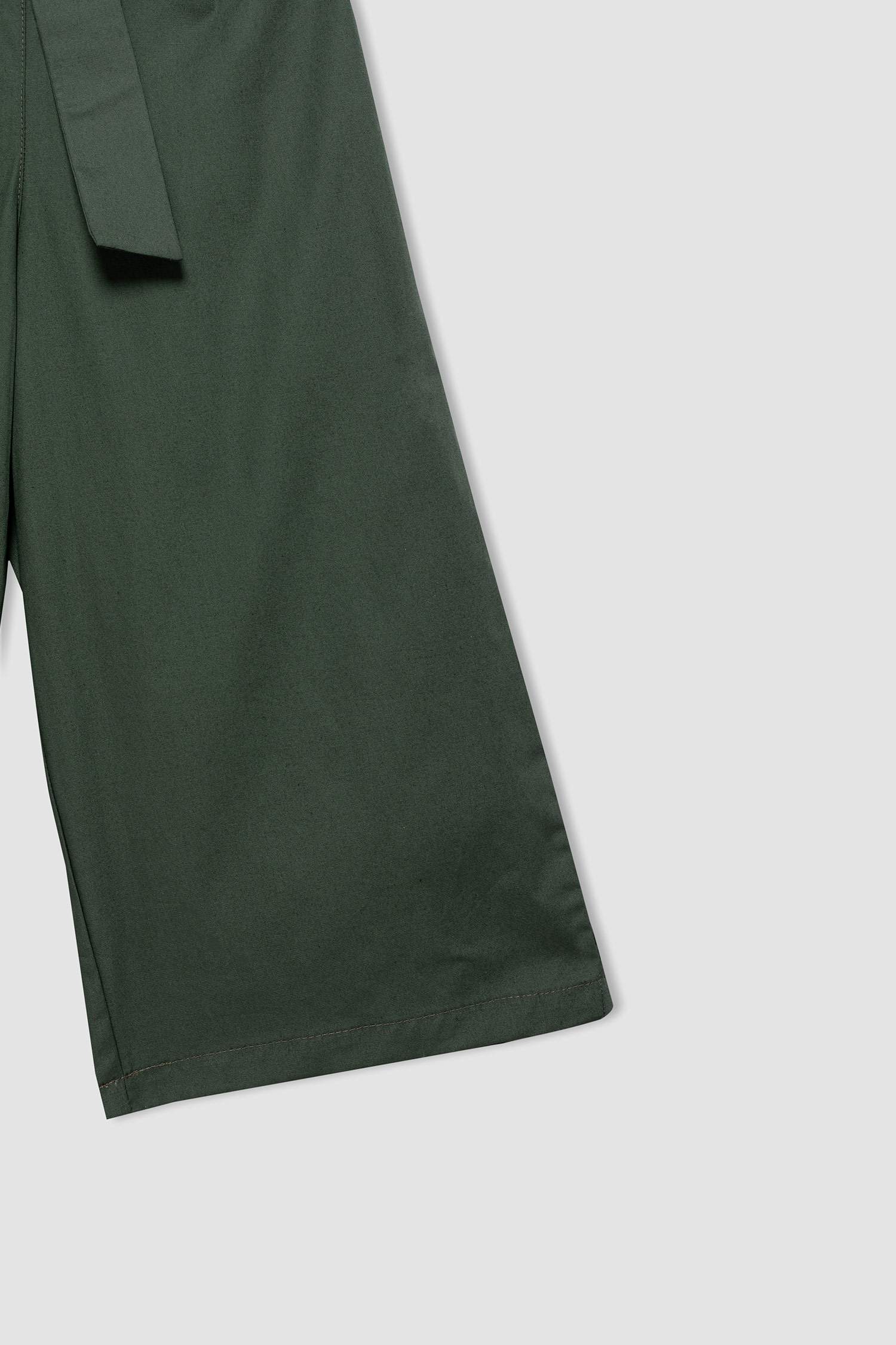 Girl Culotte Wide Leg Cotton Trousers