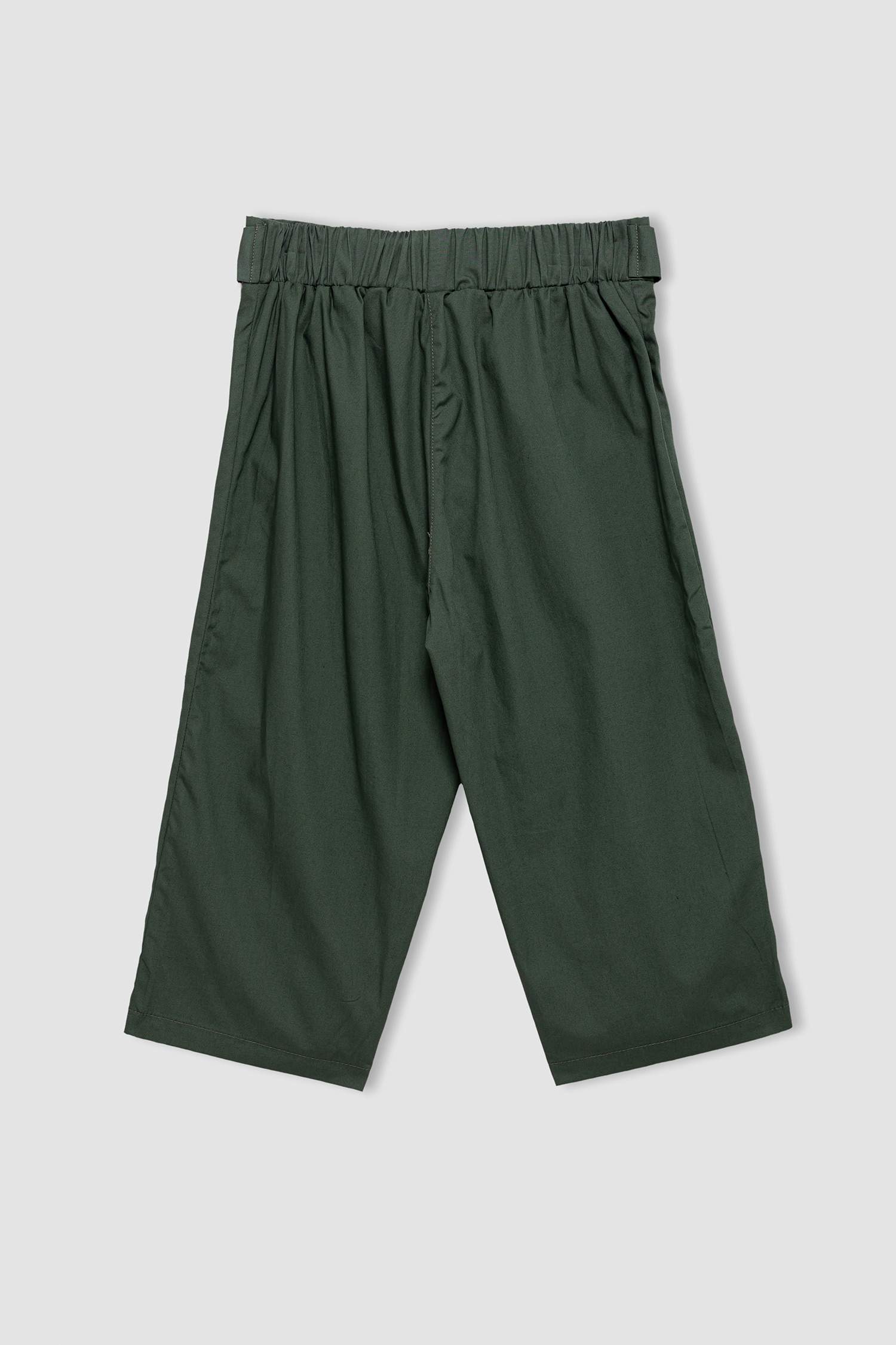 Girl Culotte Wide Leg Cotton Trousers