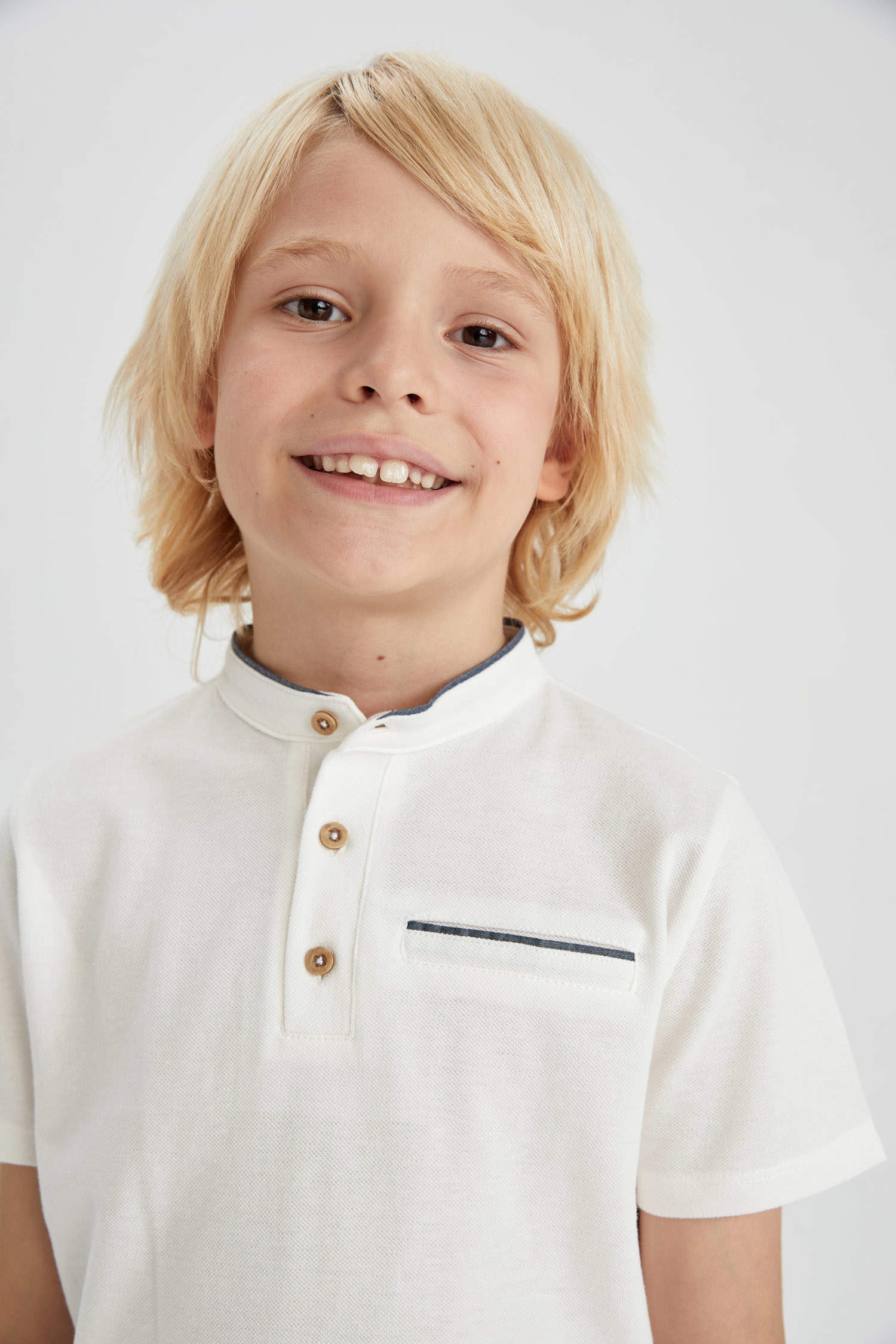 Defacto Erkek Çocuk Pike Kısa Kollu Polo Tişört. 4