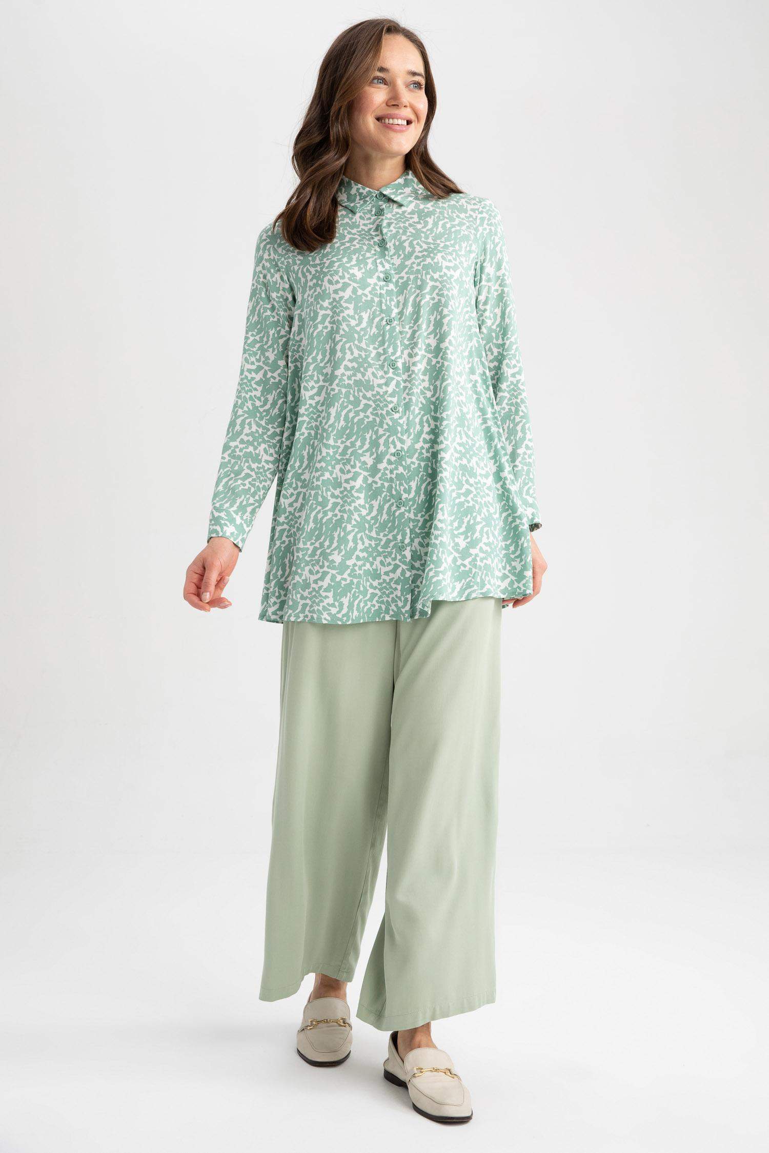 بنطلون وايد ليج