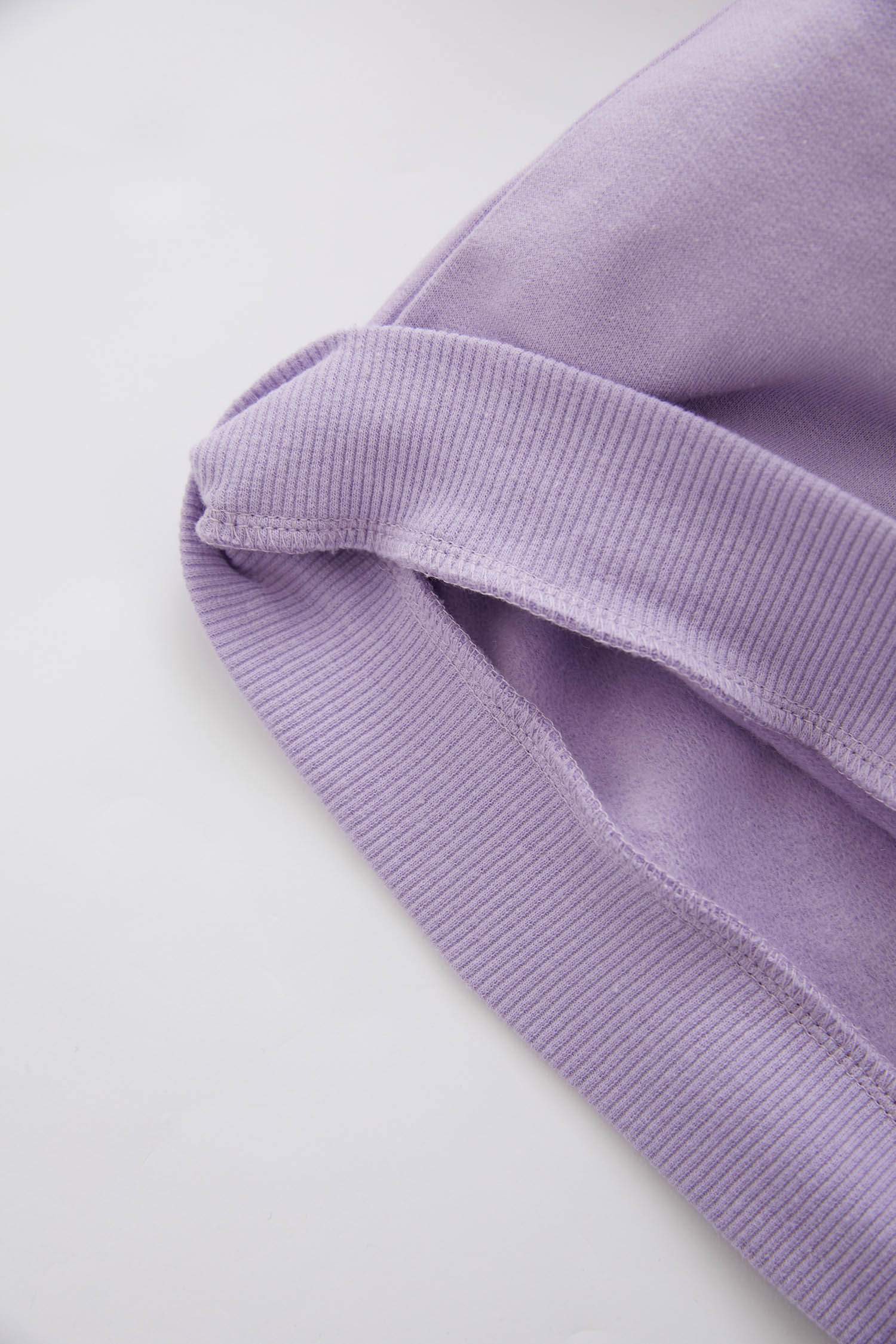 Kız Bebek Dantel Yaka İçi Yumuşak Tüylü Sweatshirt