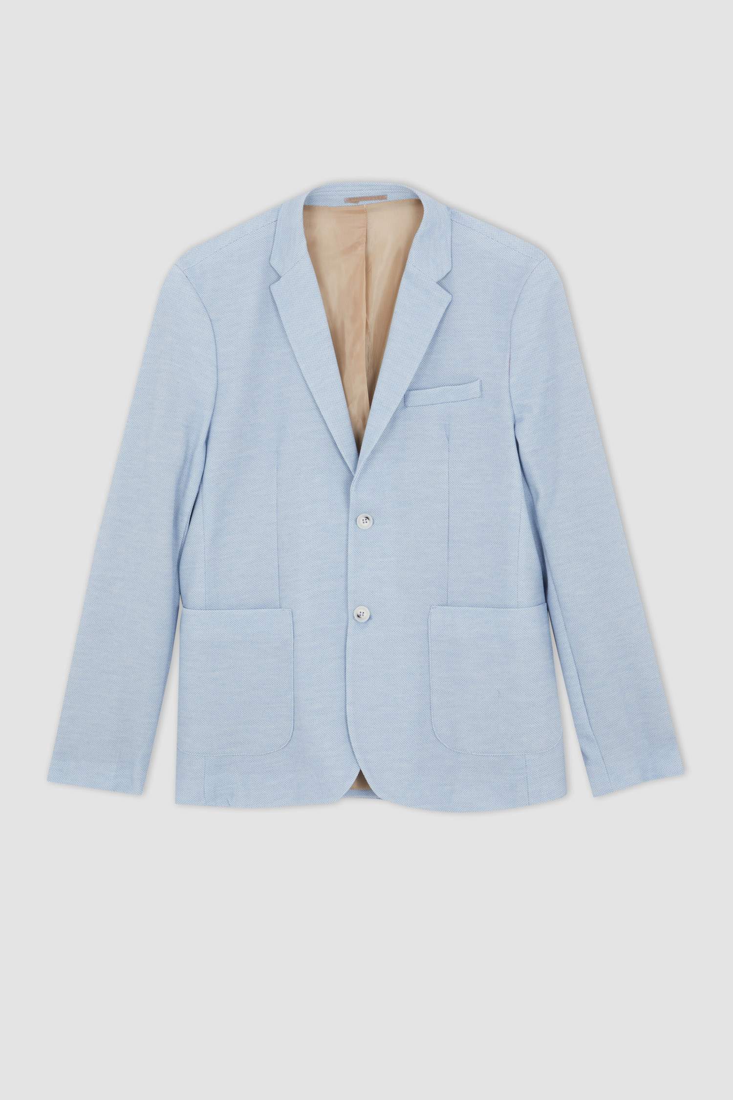 Slim Fit Dar Kesim Astarlı Blazer Ceket