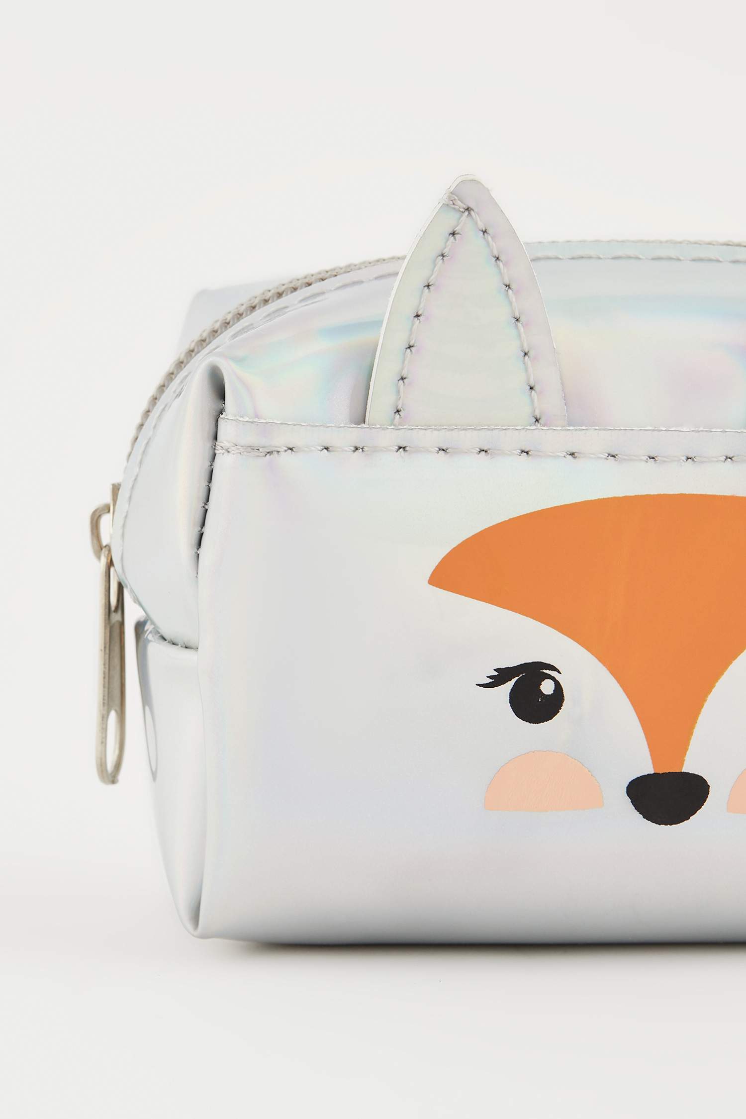 Kadın Tilki Baskılı Fermuarlı Bozuk Para Cüzdanı