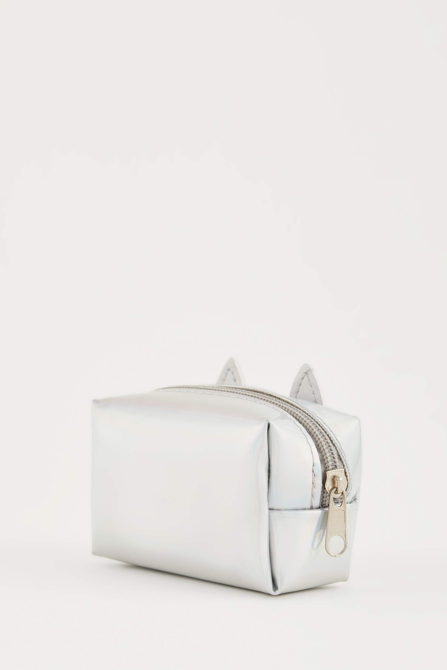 Kadın Tilki Baskılı Fermuarlı Bozuk Para Cüzdanı