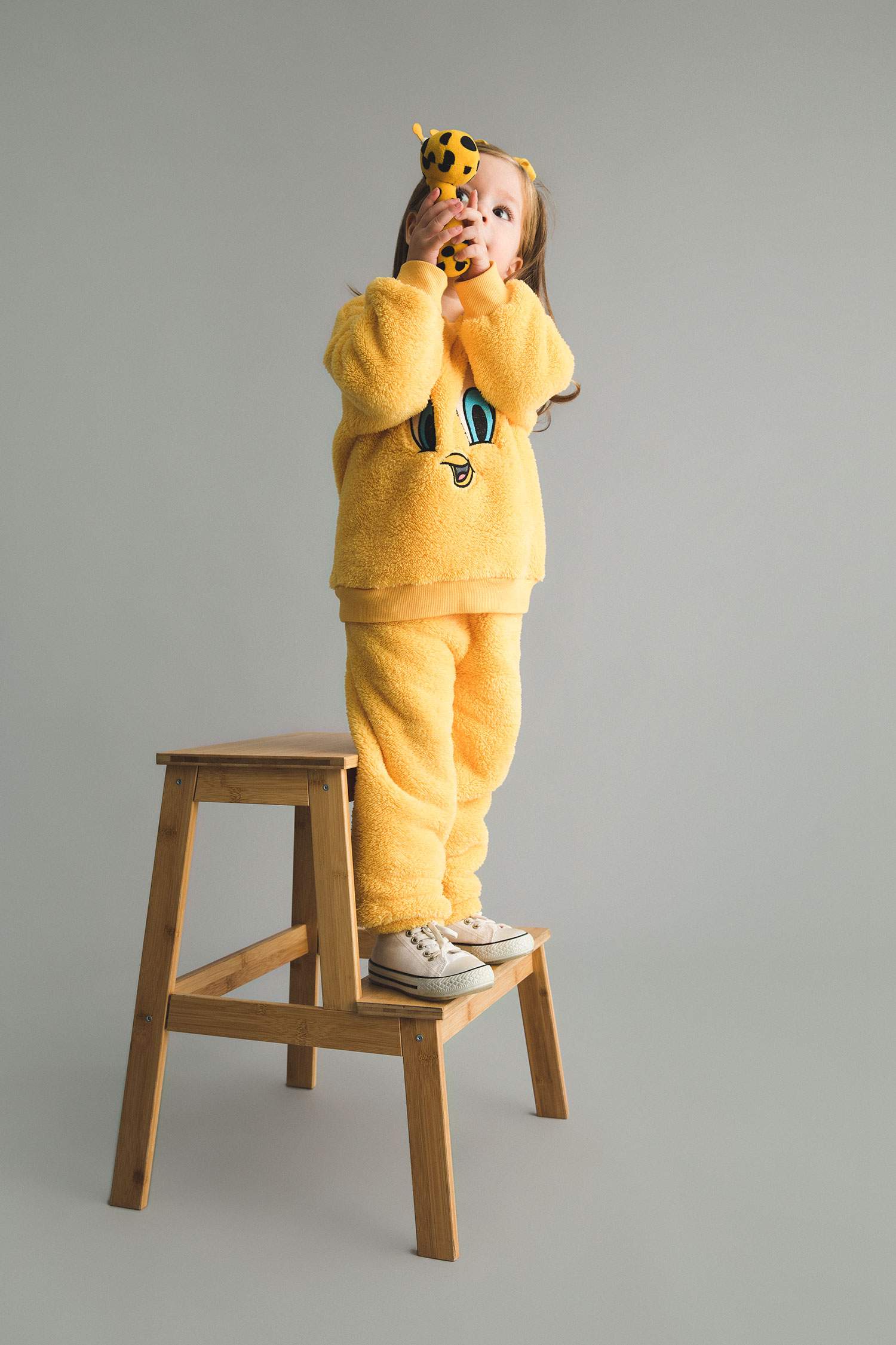 Yellow BABY GIRL 2 piece Regular Fit Crew Neck Looney Tunes Licensed  Knitted Set 2687251 | DeFacto