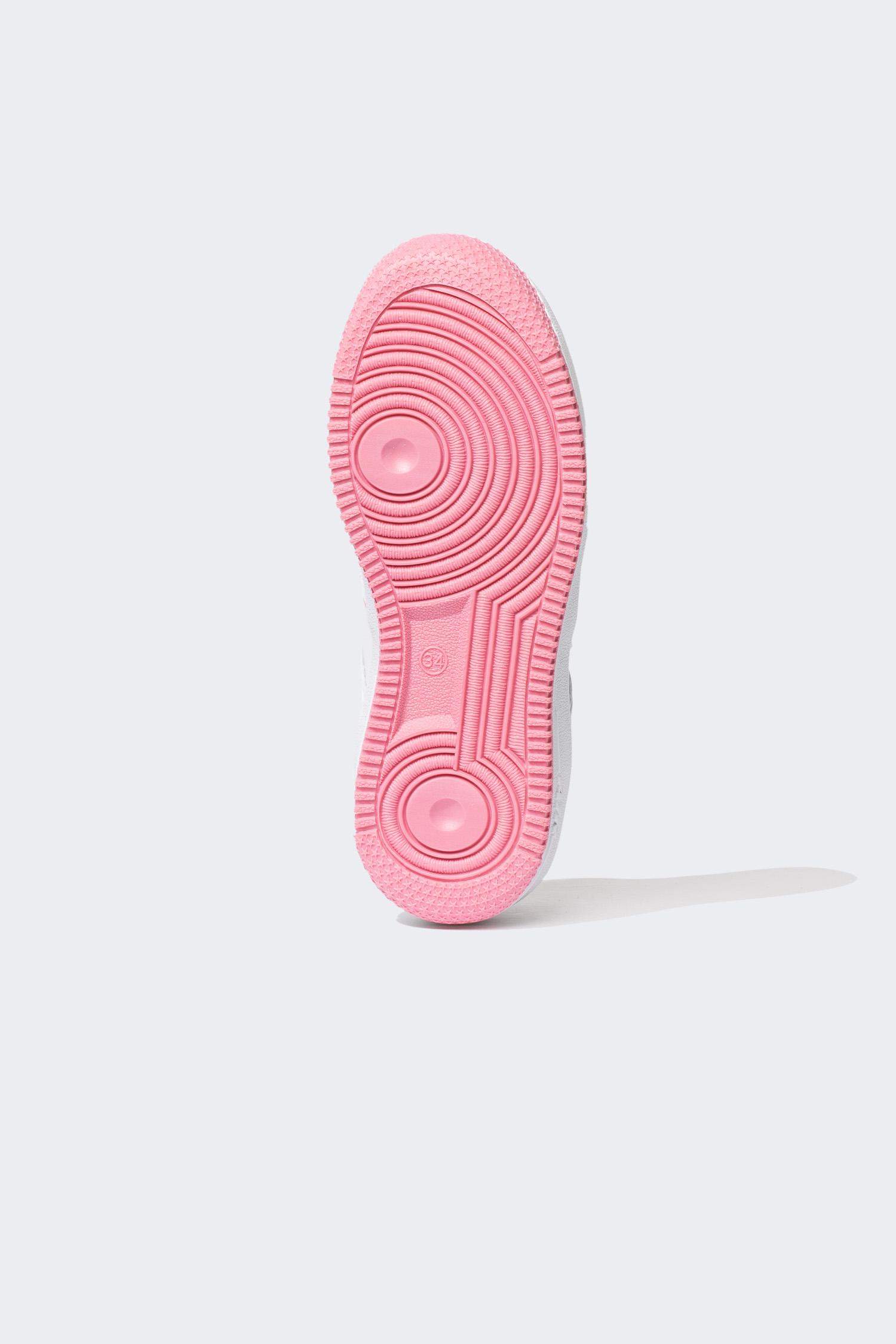 Girls Thick Sole Single Band Faux Leather Sneaker