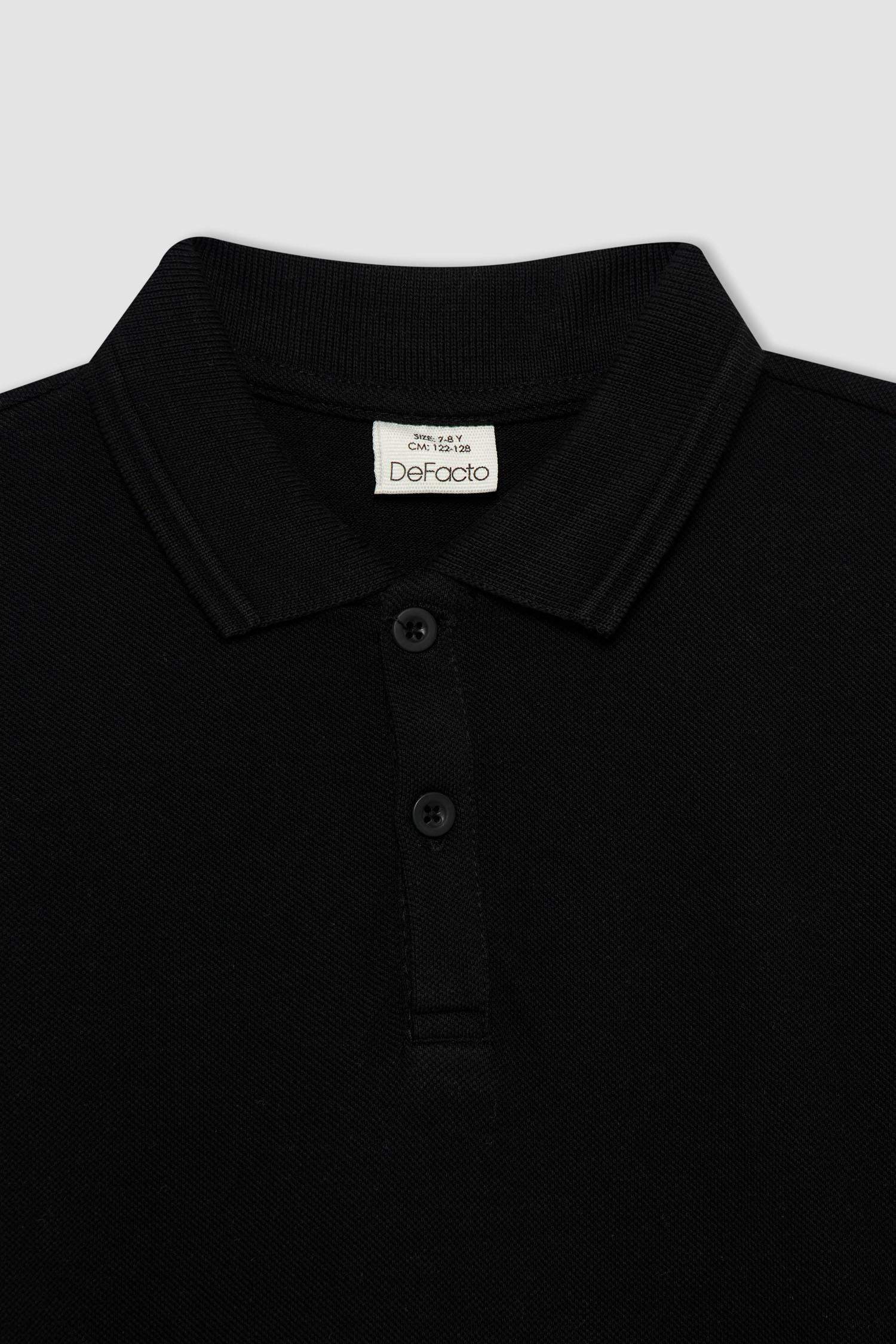 Schwarz Jungen Regular Fit Poloshirt 2675248 | DeFacto