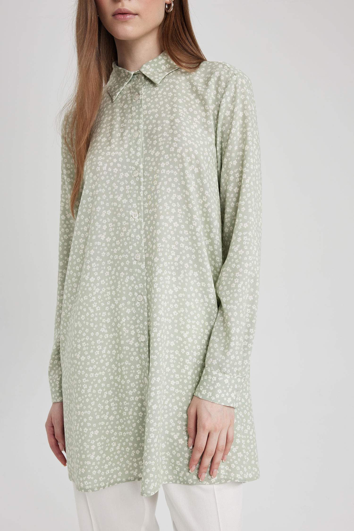 Рубашка стандартного кроя с принтом