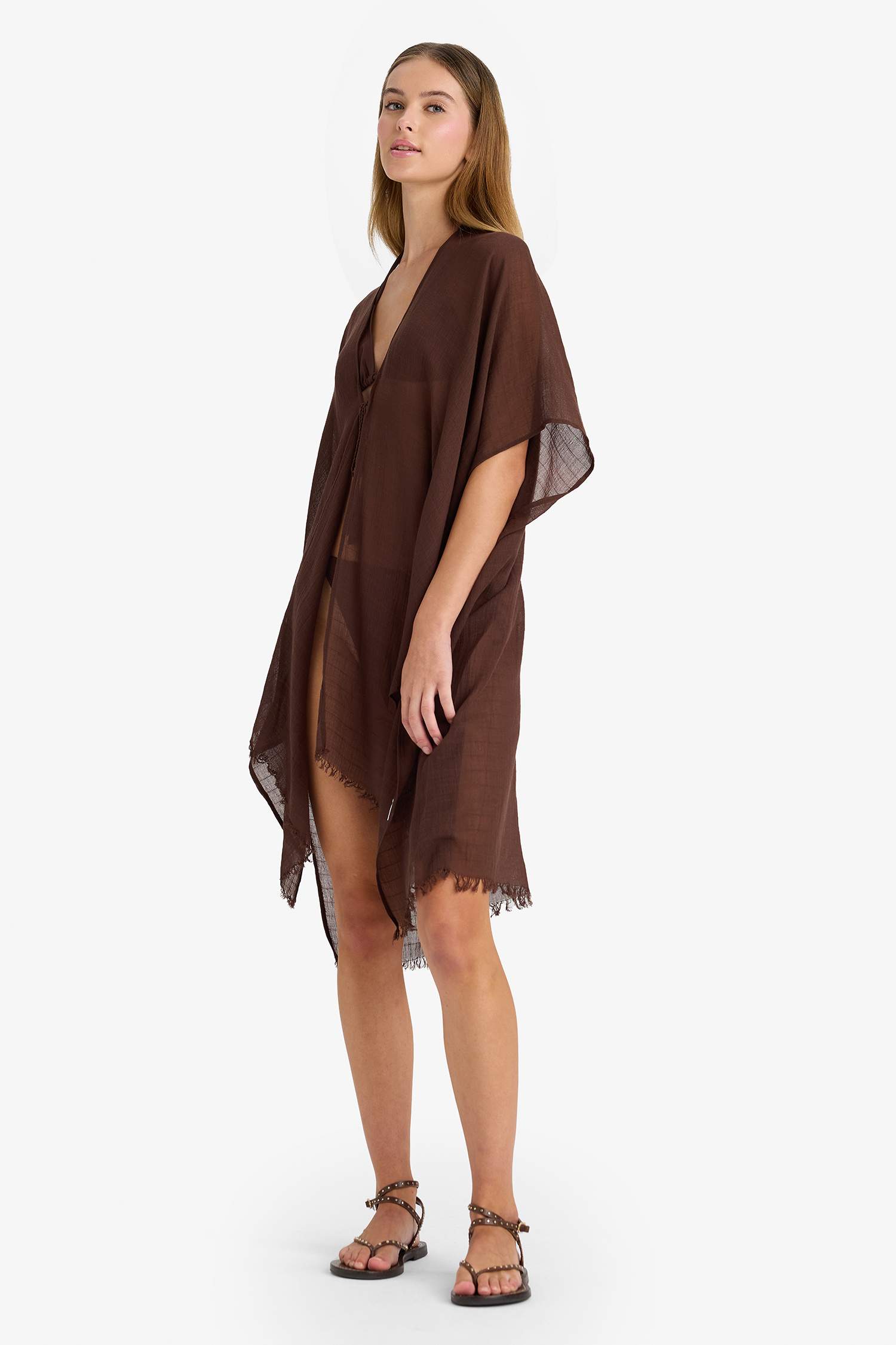 Regular Fit Pamuklu Kimono-Fall in Love