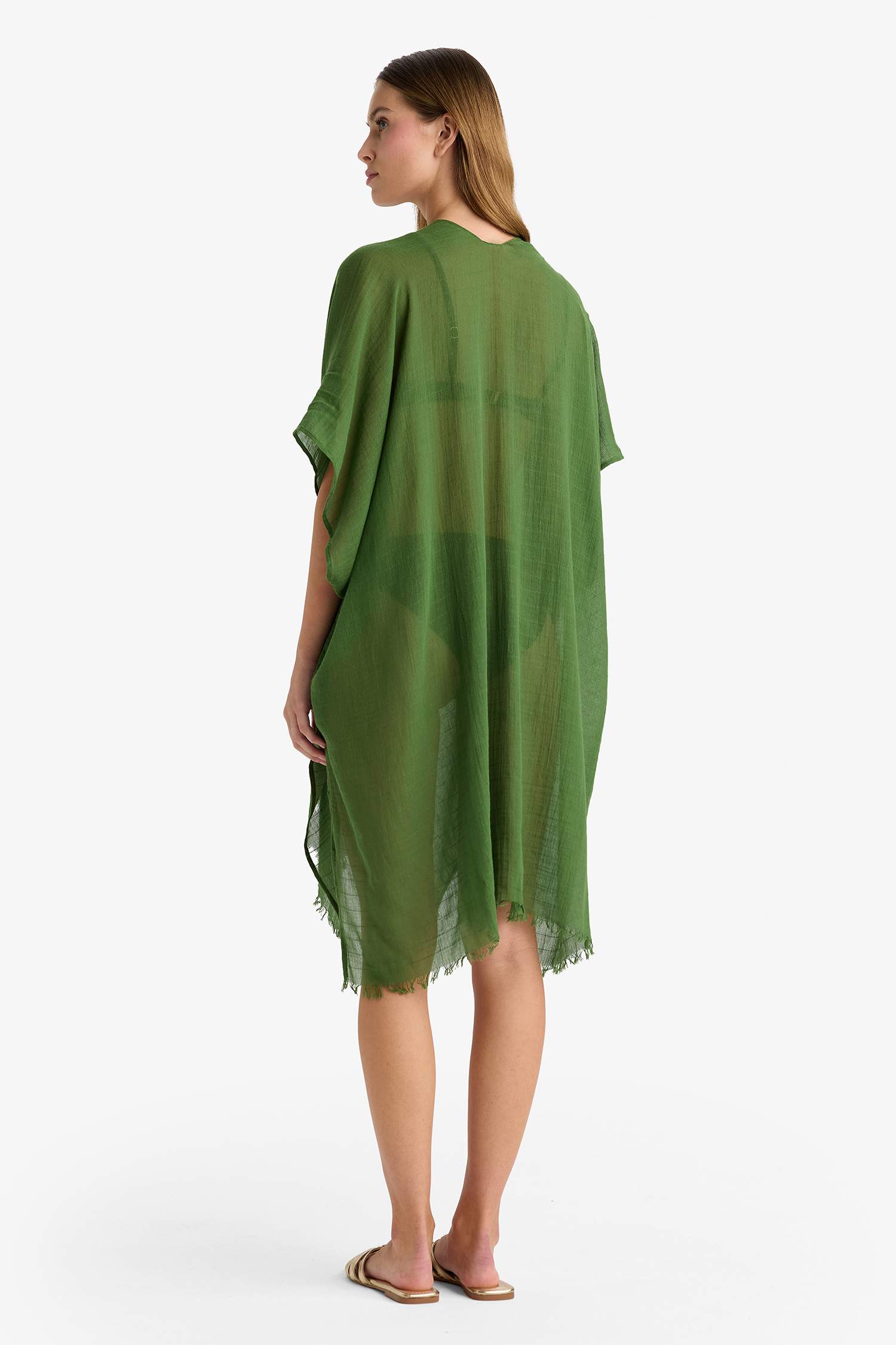 Regular Fit Pamuklu Kimono-Fall in Love