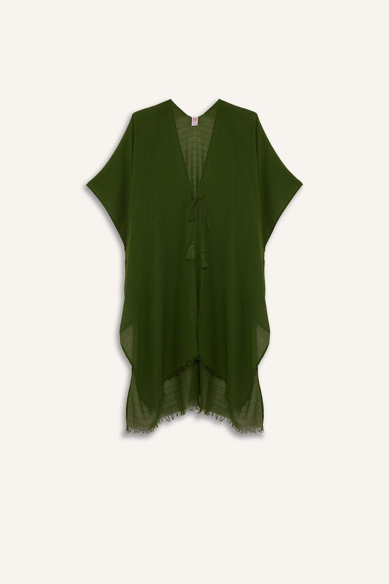 Regular Fit Pamuklu Kimono-Fall in Love