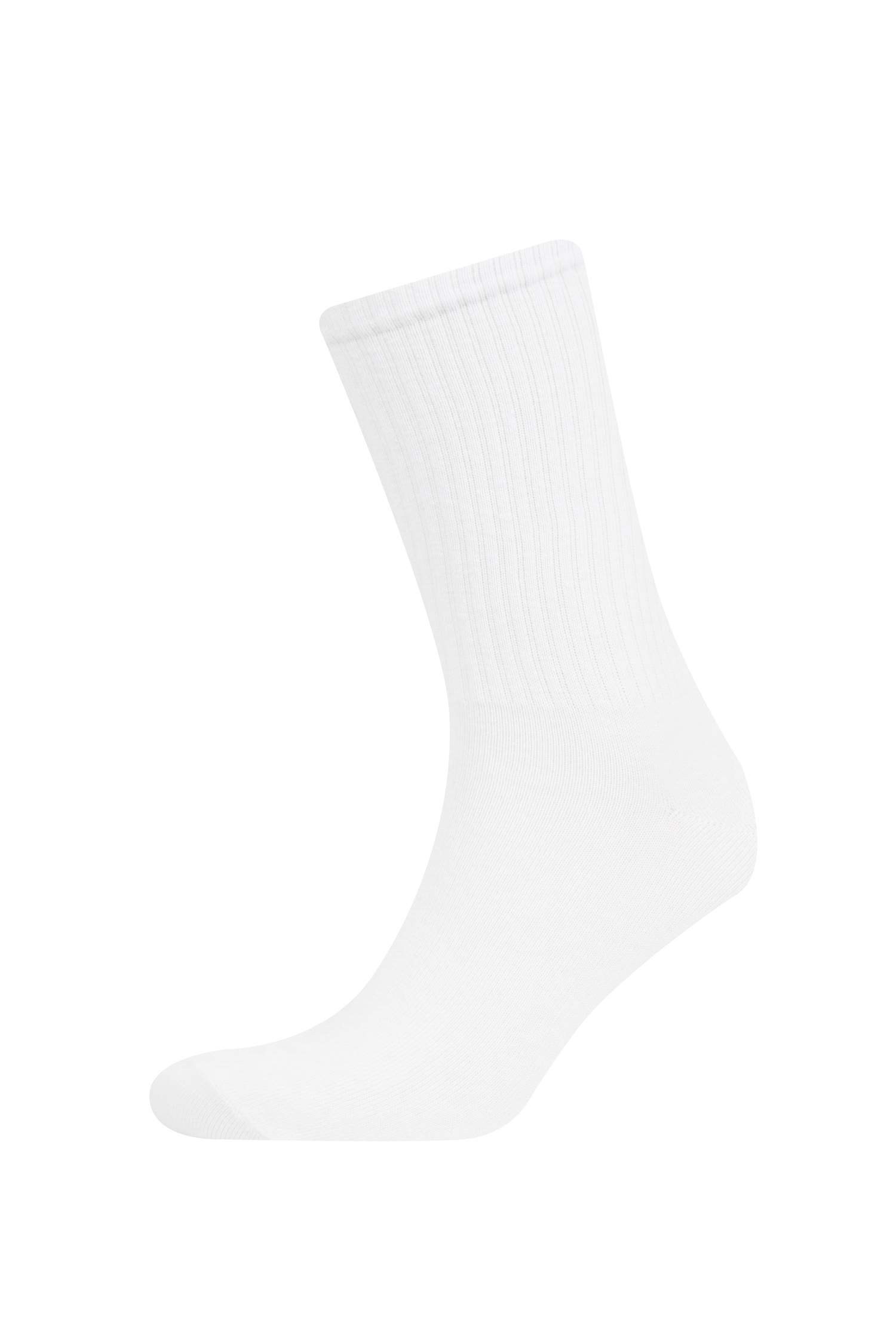 Erkek Rahat Lastikli 3'lü Pamuklu Uzun Çorap