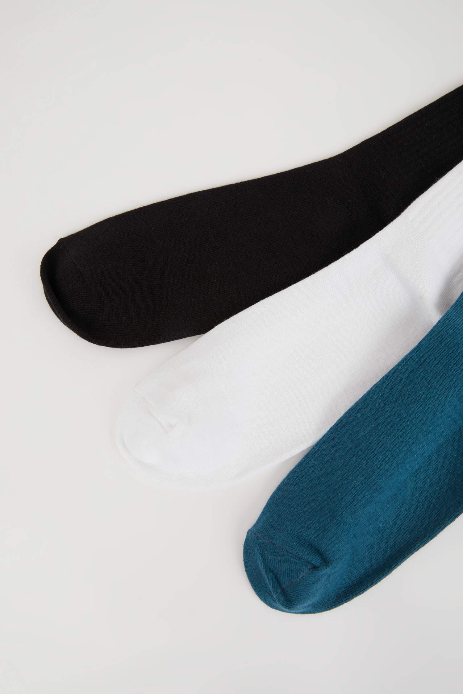 Erkek Rahat Lastikli 3'lü Pamuklu Uzun Çorap