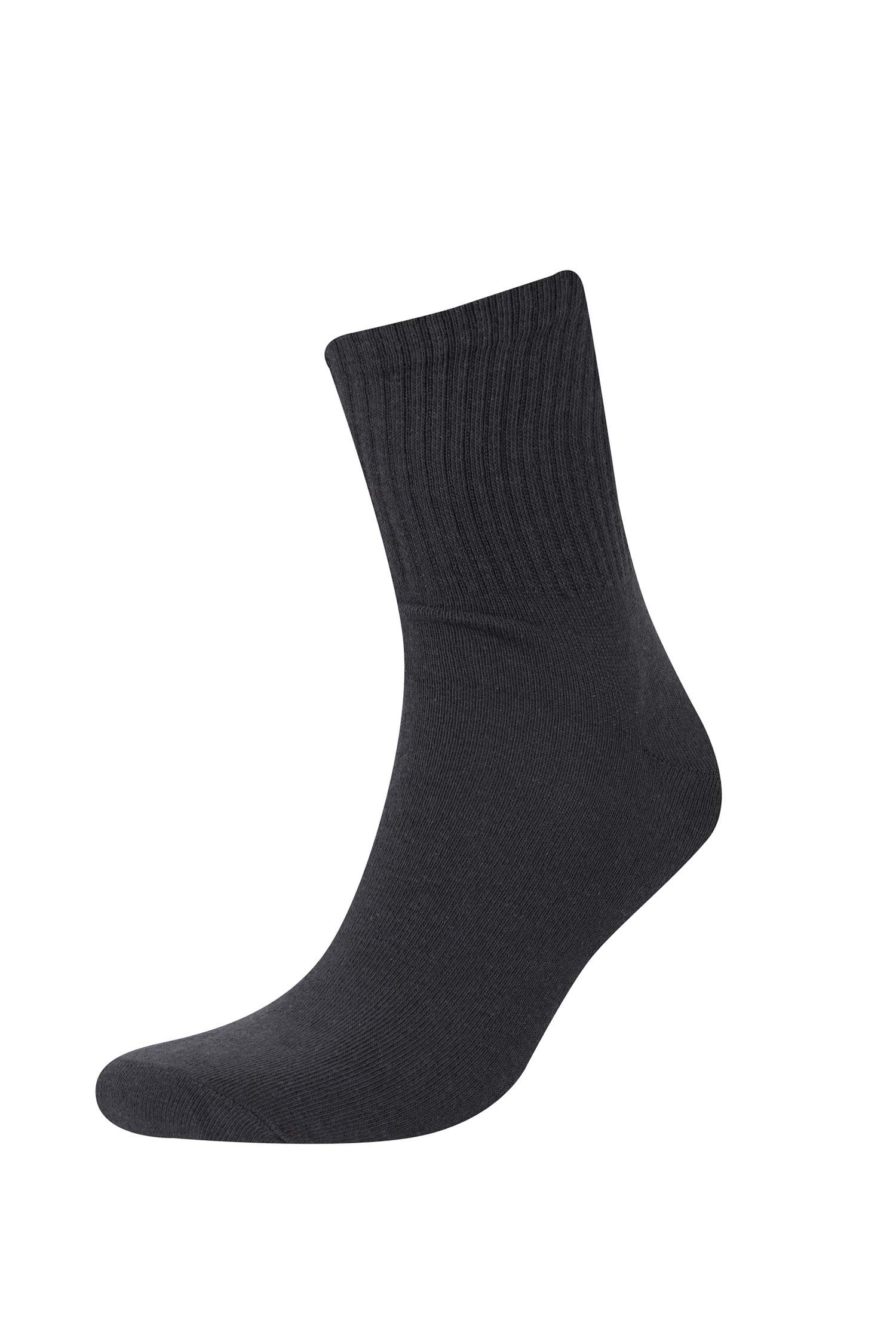 Erkek Rahat Lastikli 3'lü Pamuklu Uzun Çorap