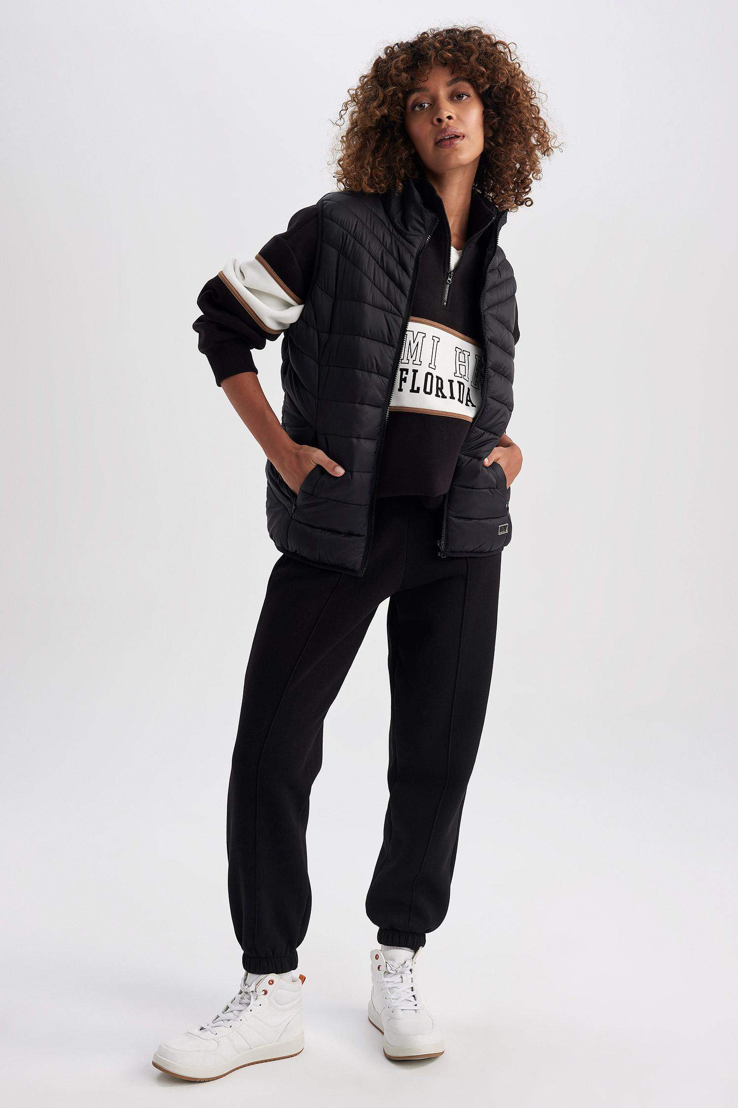 Дутый жилет приталенного кроя, DeFactoFit