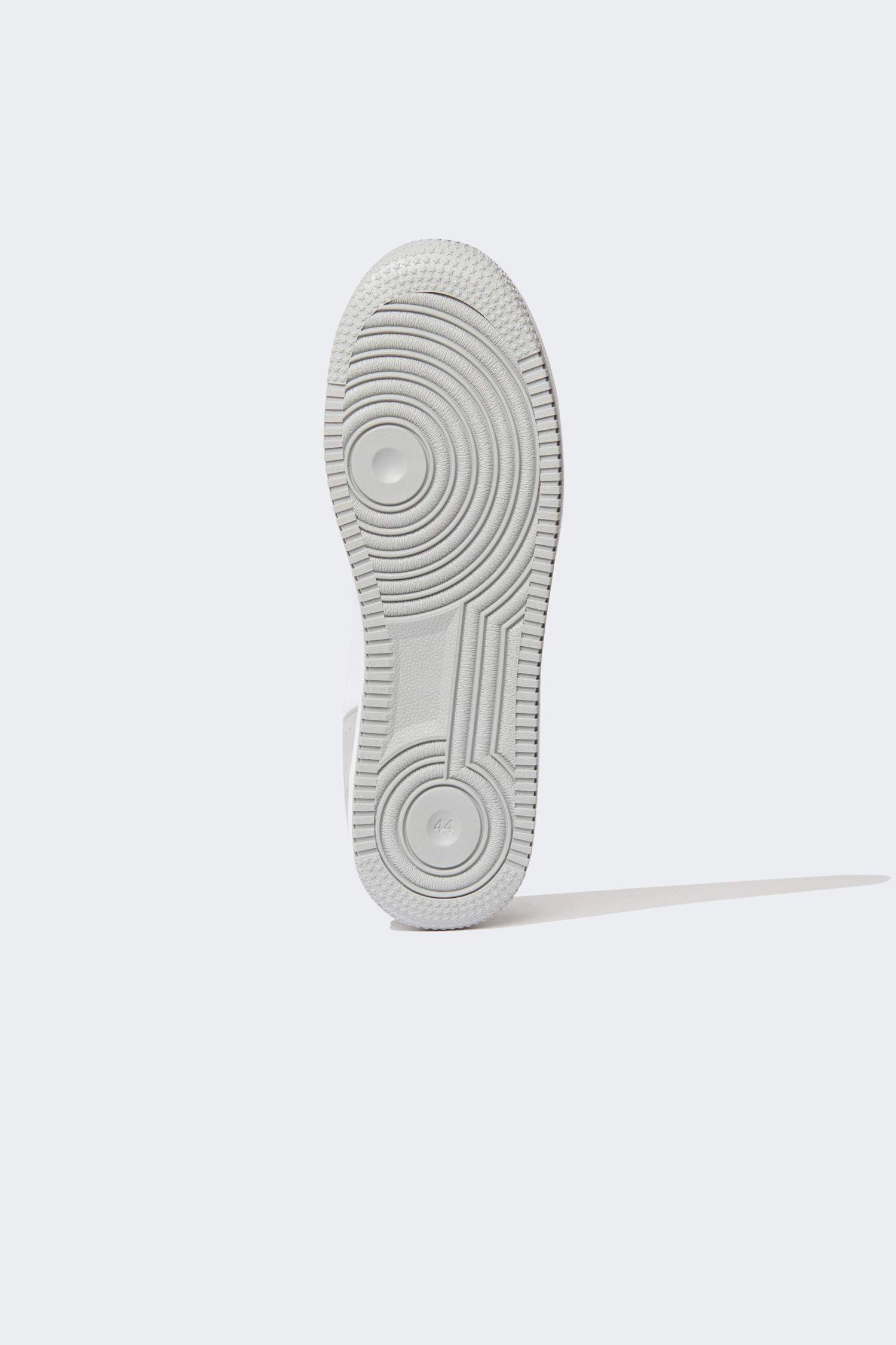 Men NASA Flat Sole Lace-up Faux Leather Sneaker