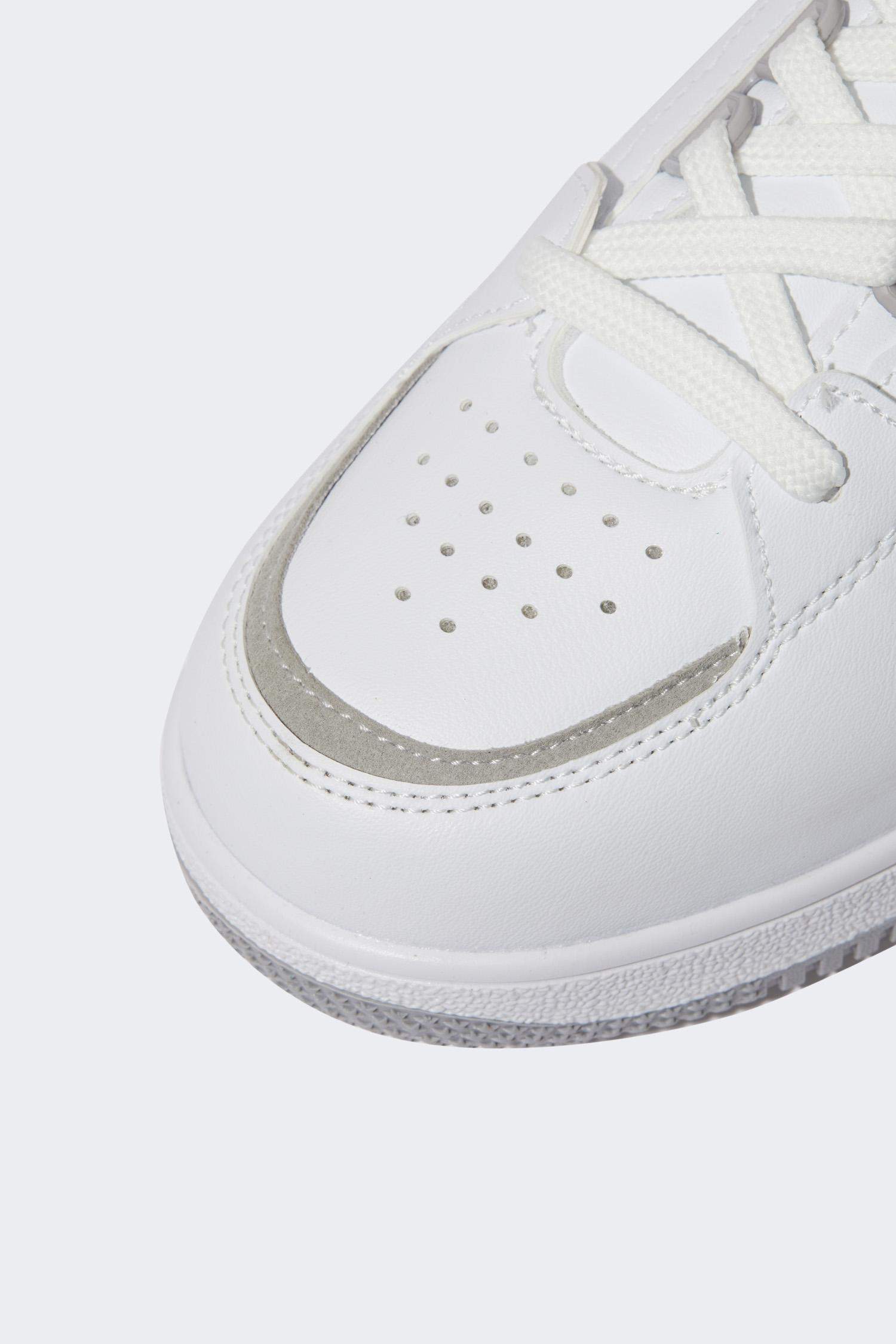 Men NASA Flat Sole Lace-up Faux Leather Sneaker