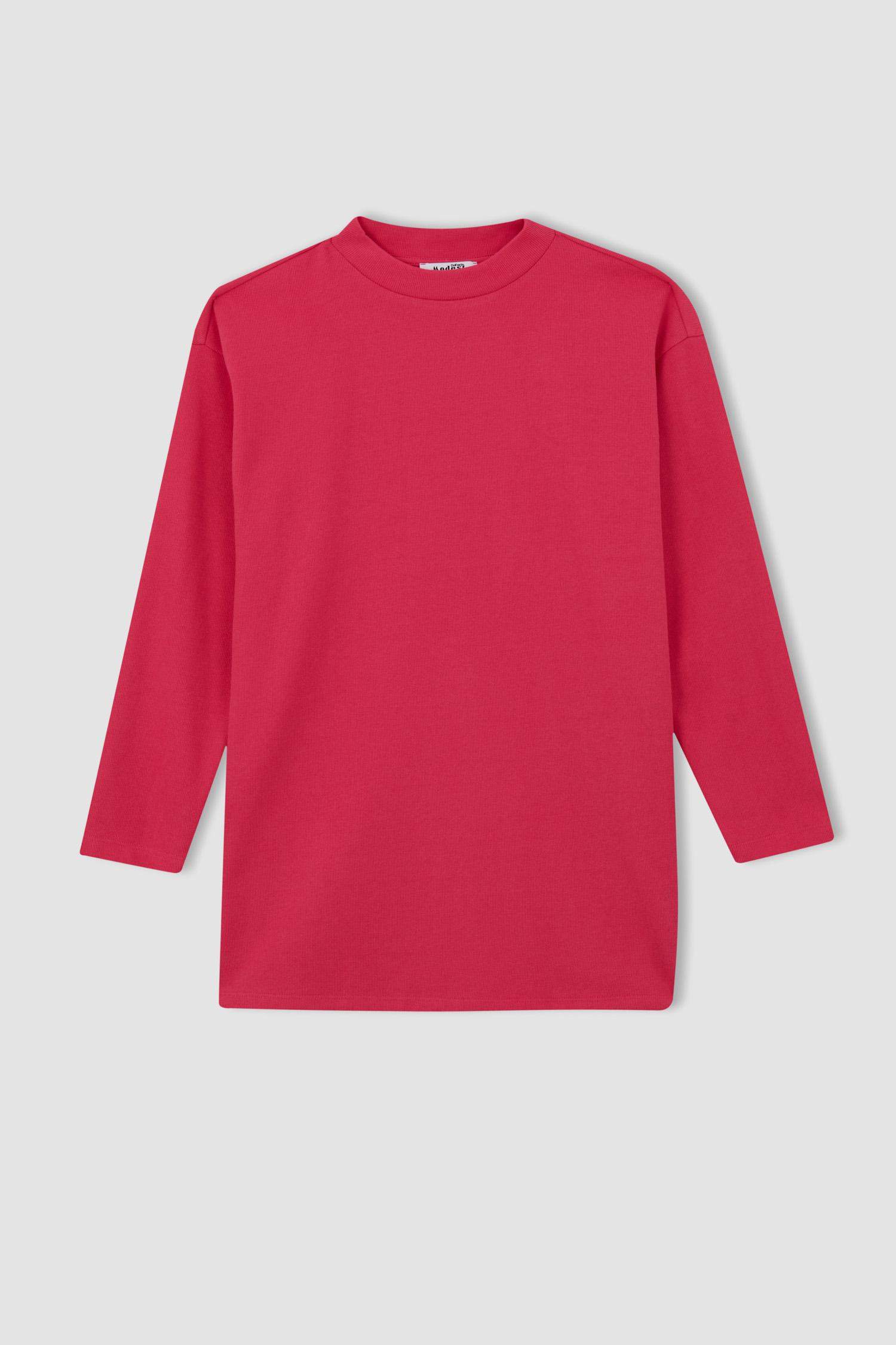 Regular Fit Fabric Long Sleeve Tunic