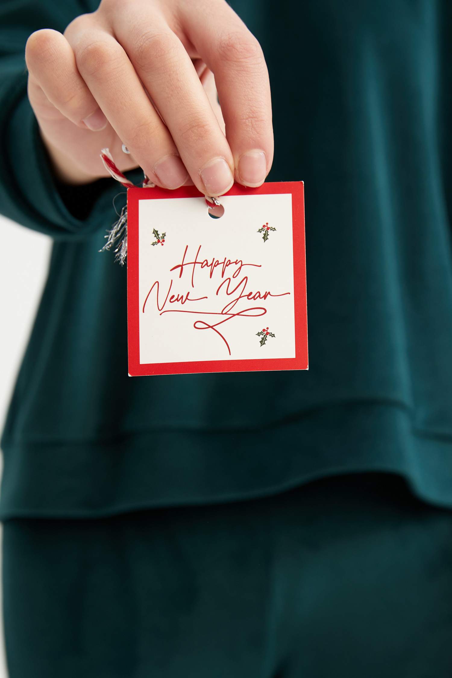 بلوزة قصة عادية بياقة مستديرة كم طويل من Fall In Love