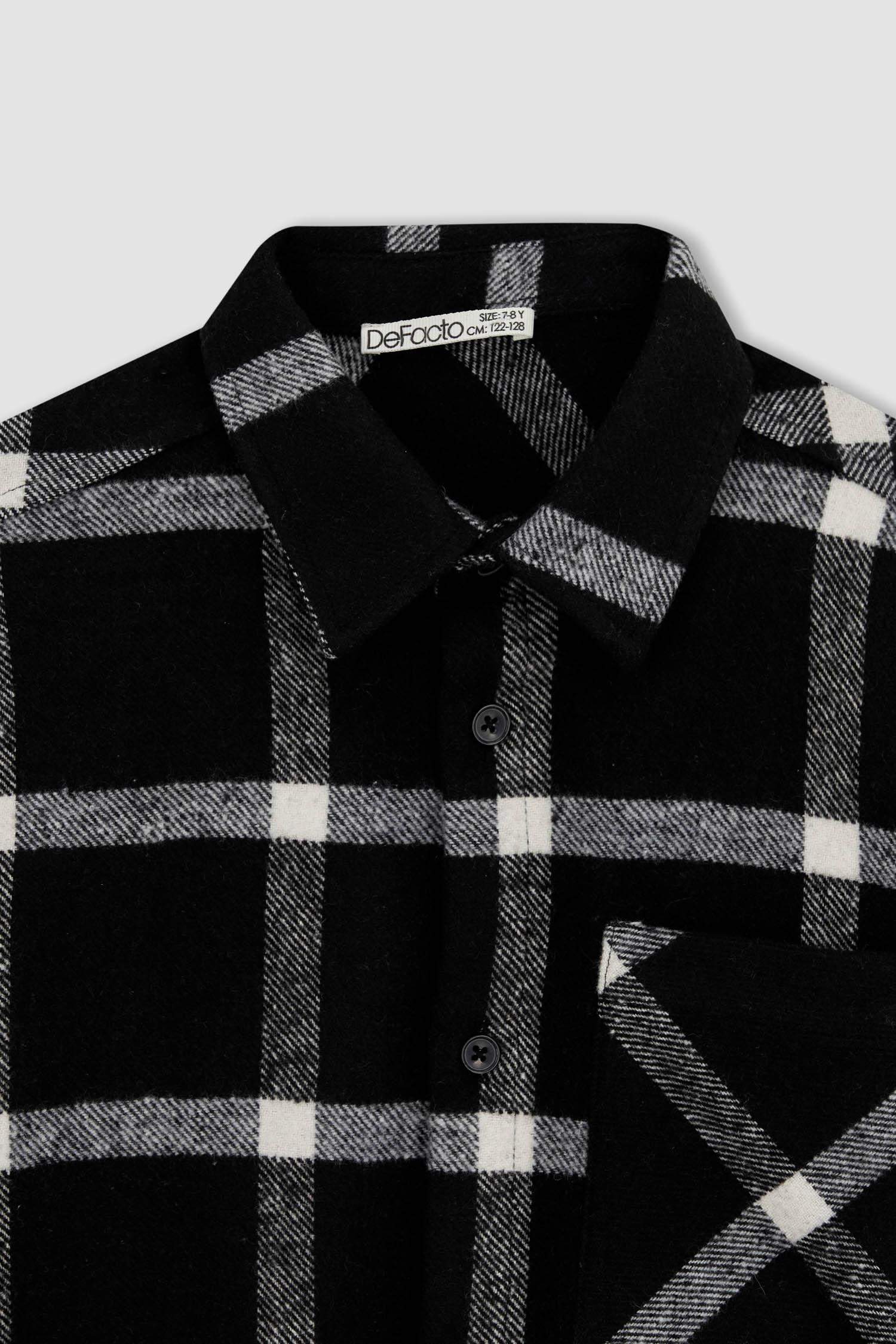 قميص بولو كم طويل وقصة عادية