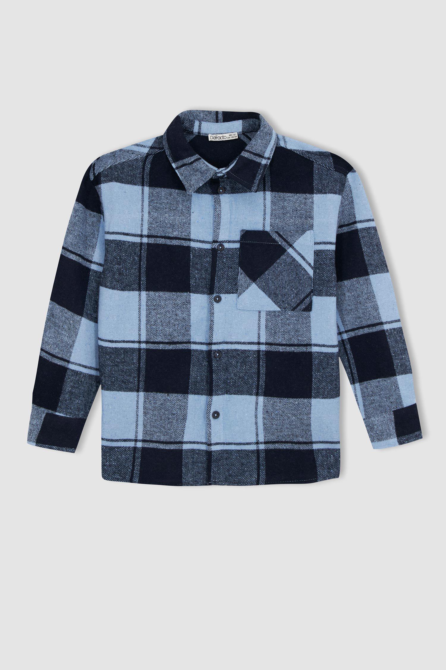 Ensemble Bébé Garçon Chemise Flanelle + Jean Déchiré - Tenue 2 Pièces Automne-hiver - 1-5 Ans