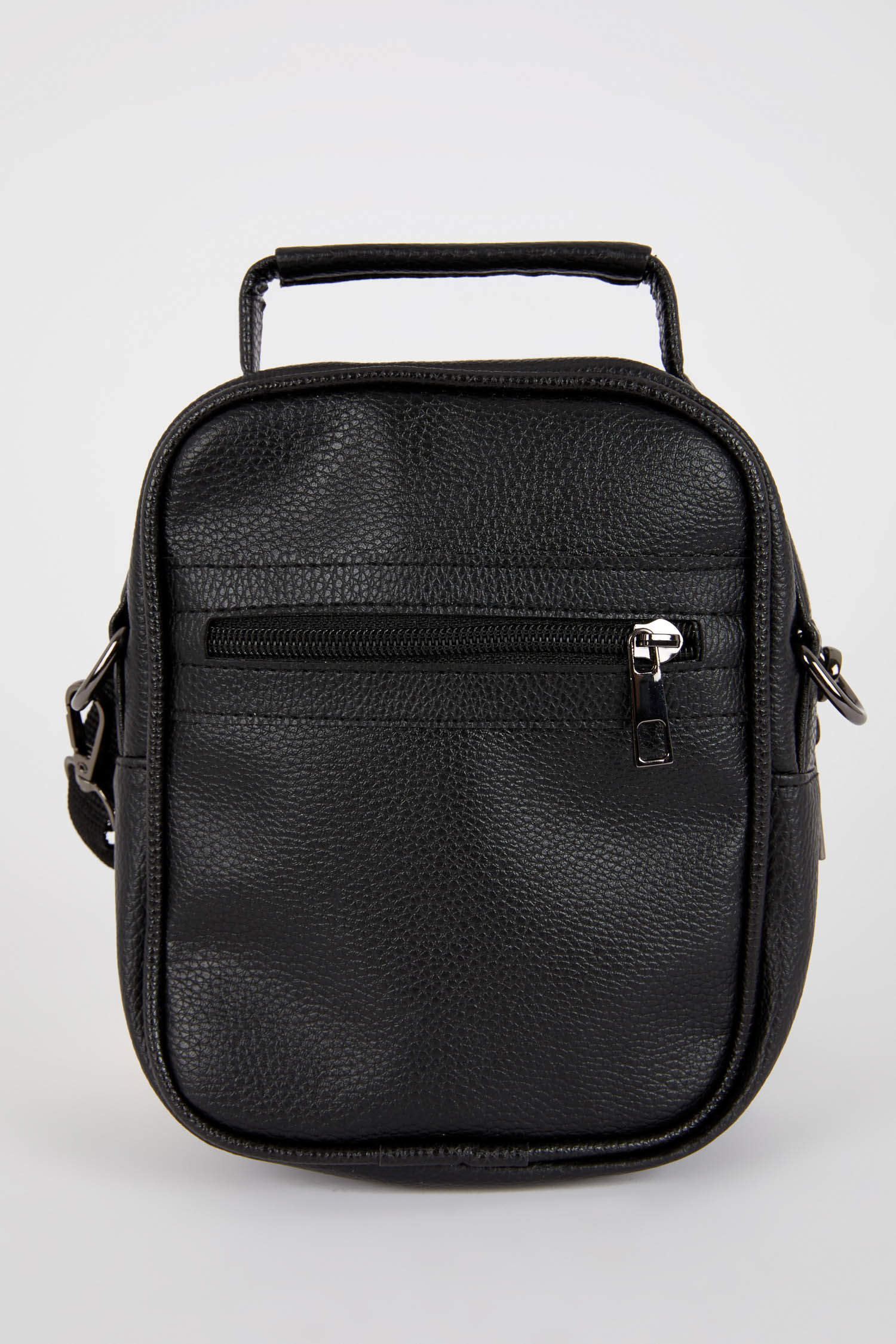 Black MEN Faux Leather Crossbody Bag 2691684 | DeFacto