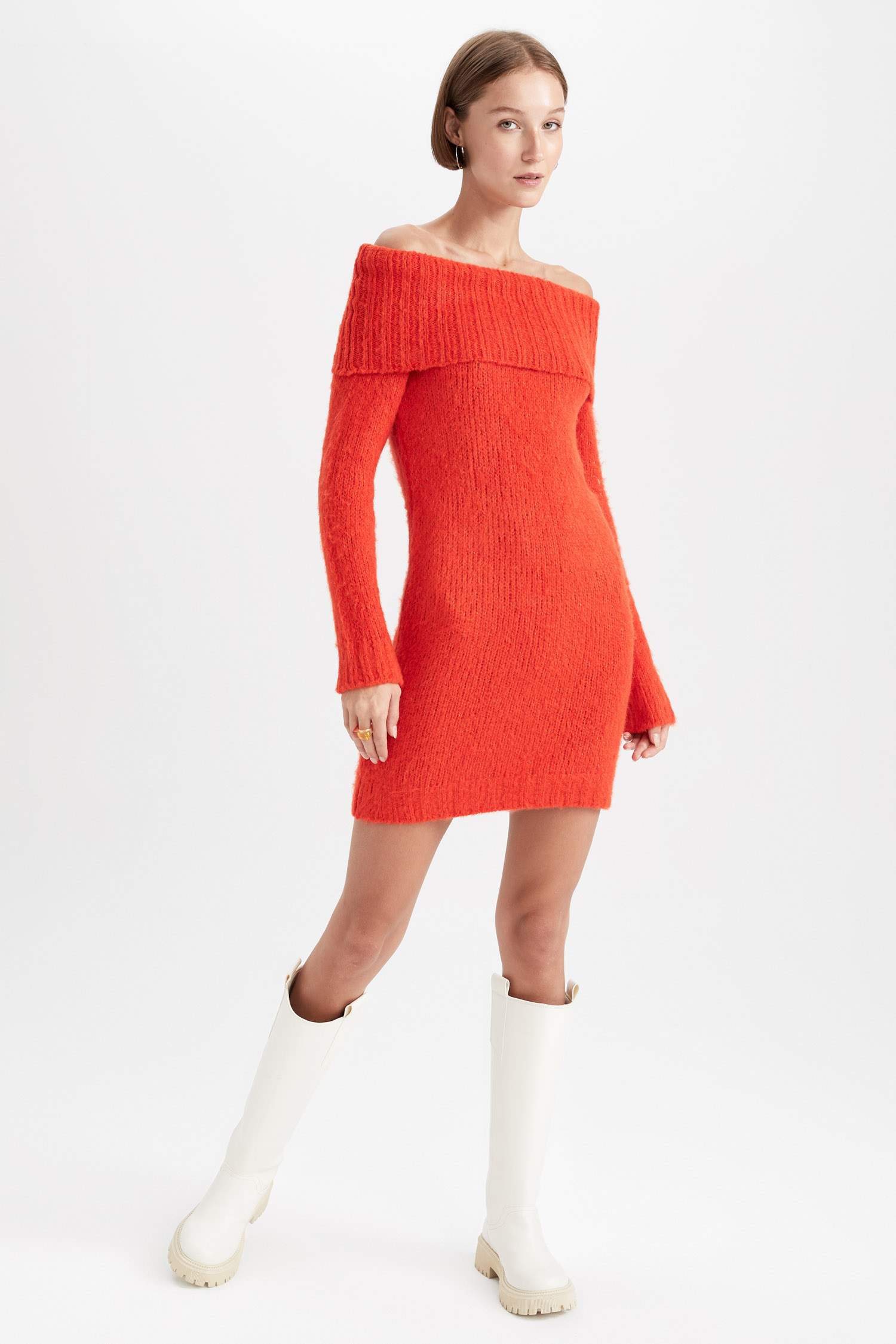 Slim Fit Strapless Thessaloniki Fabric Dress