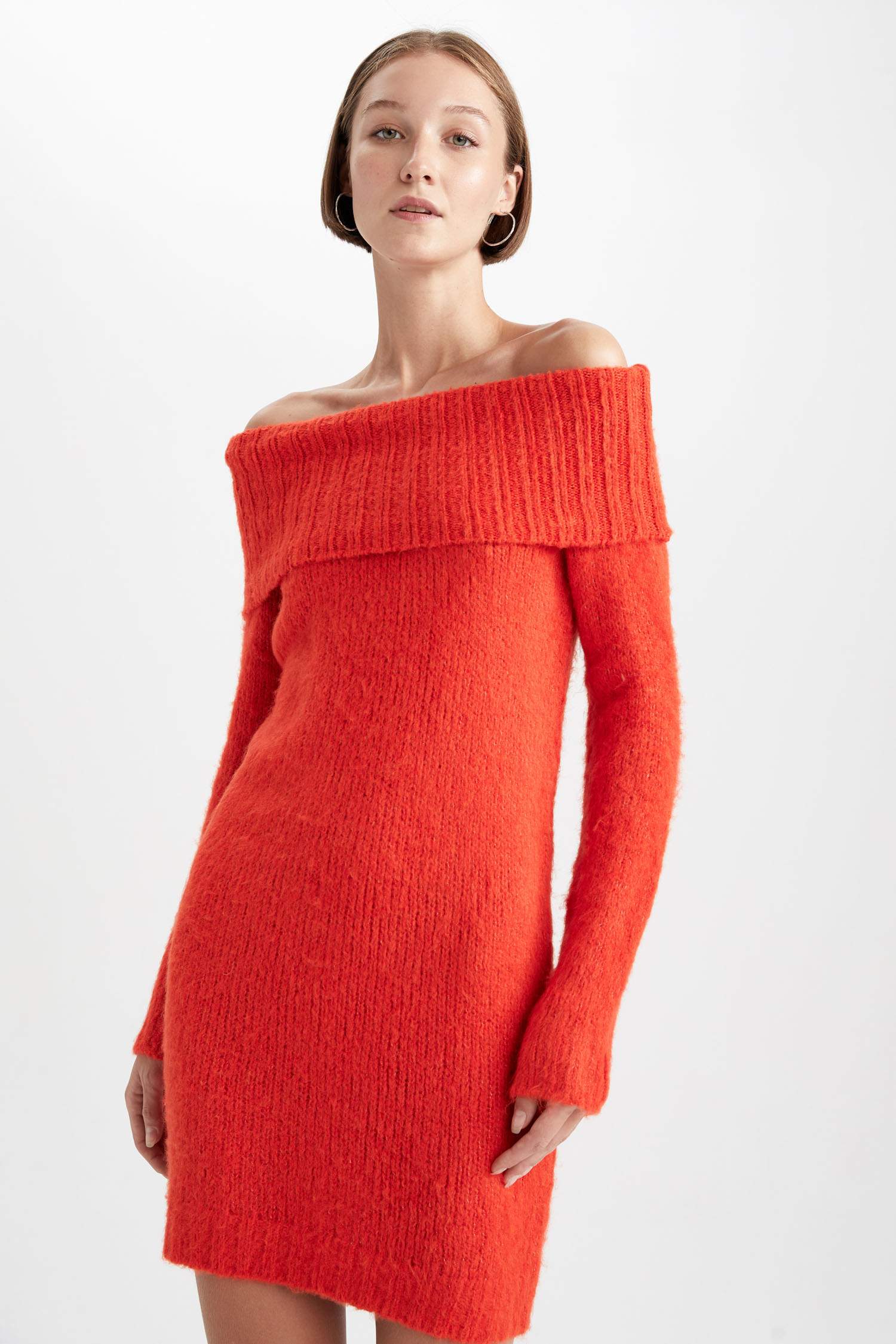 Slim Fit Strapless Thessaloniki Fabric Dress