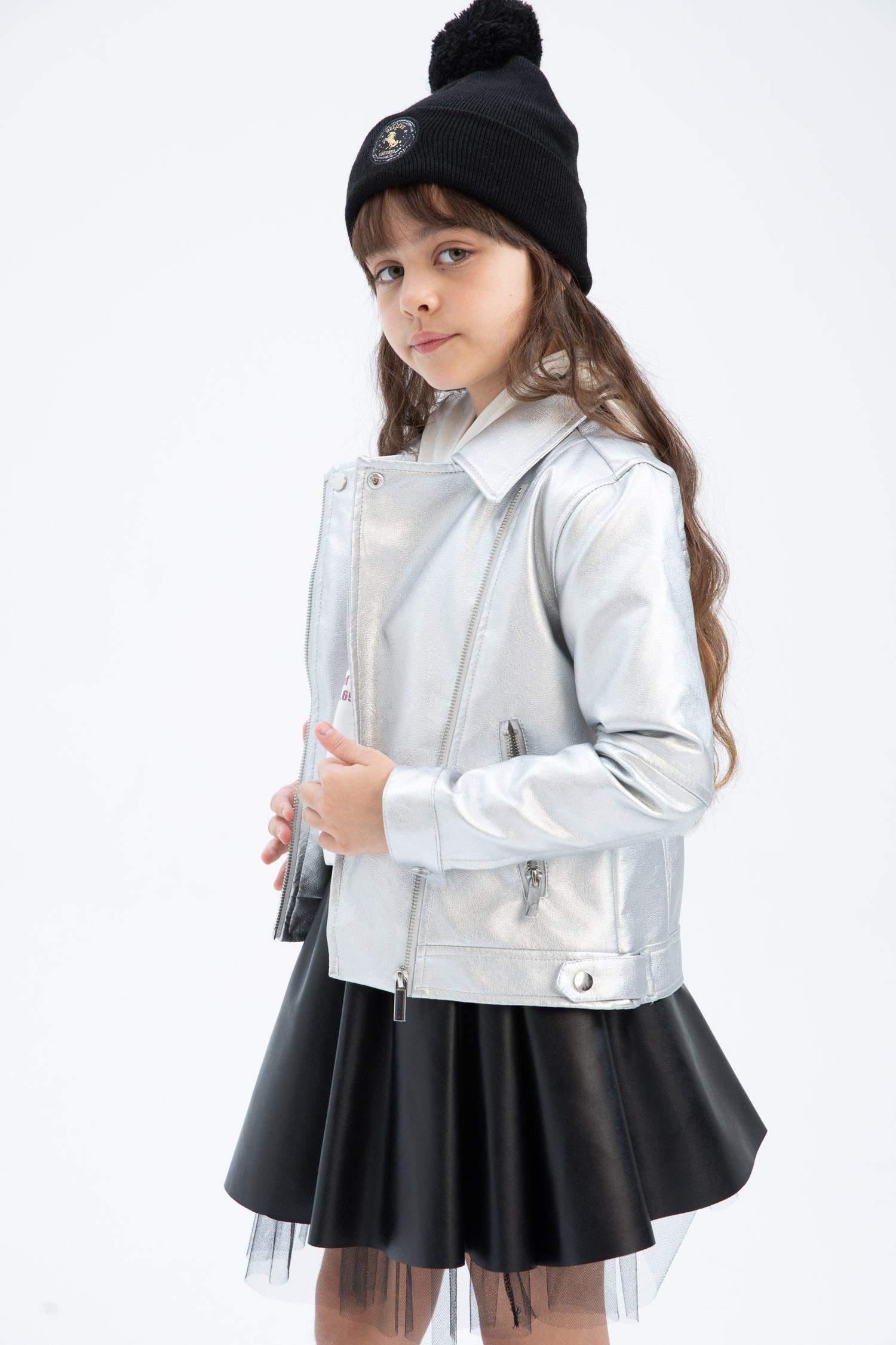 Girls Faux Leather Jacket
