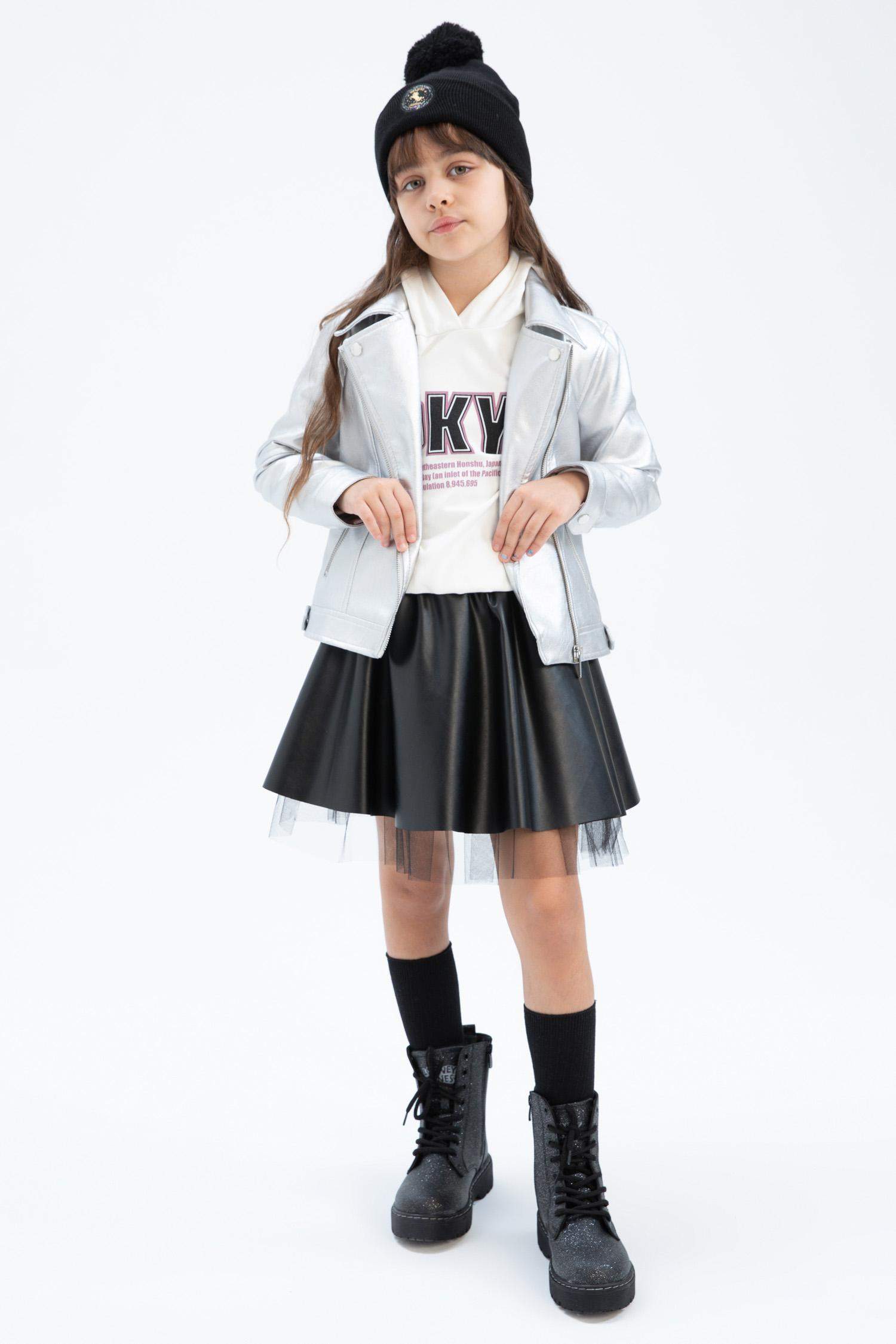 Girls Faux Leather Jacket