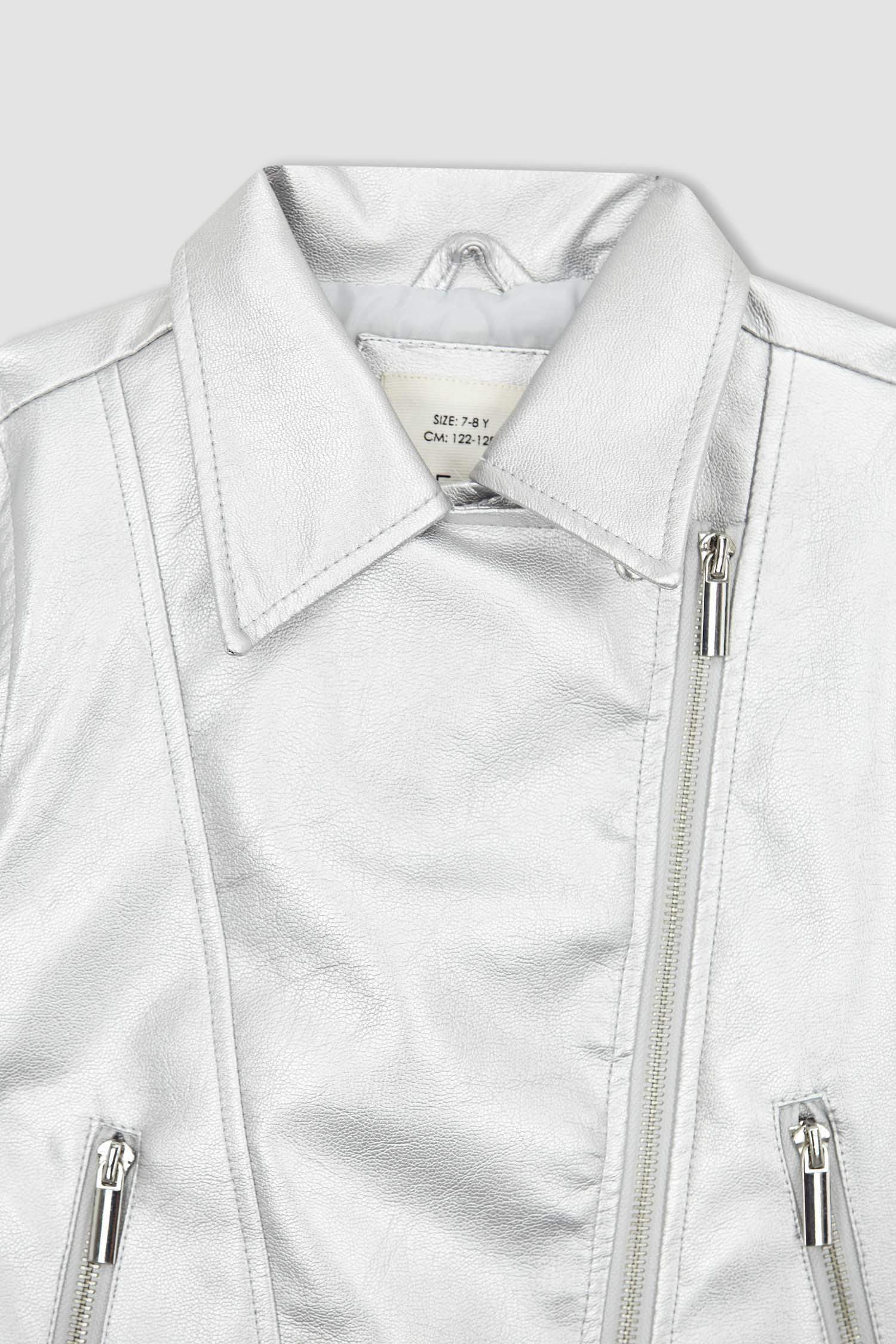 Girls Faux Leather Jacket