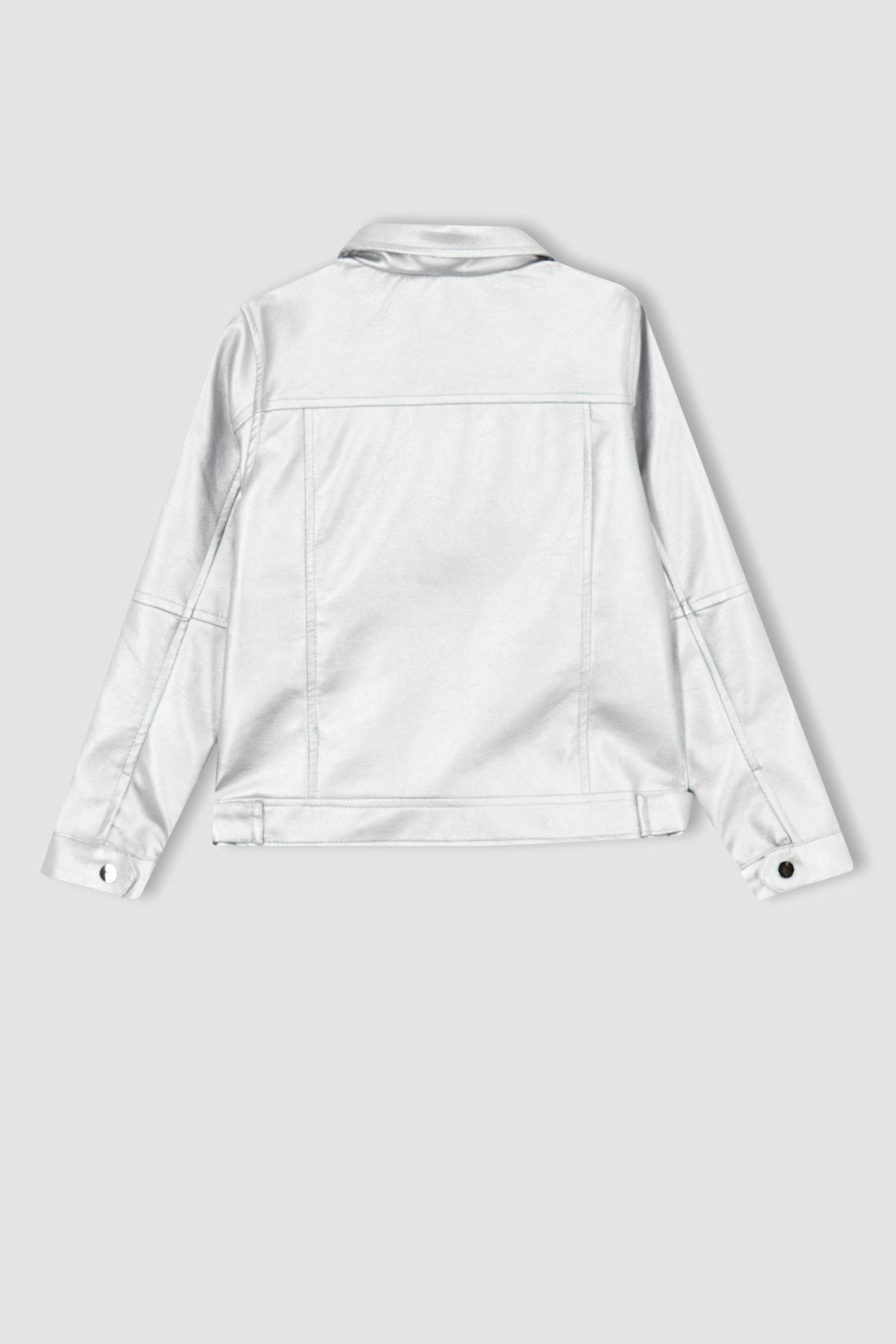 Girls Faux Leather Jacket