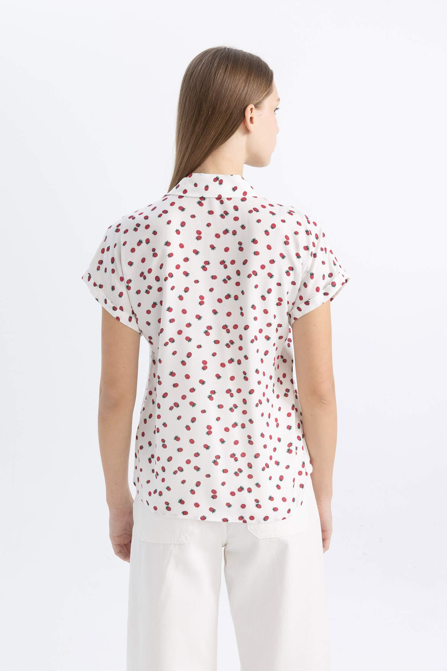 Chemise à manches courtess à Motifs