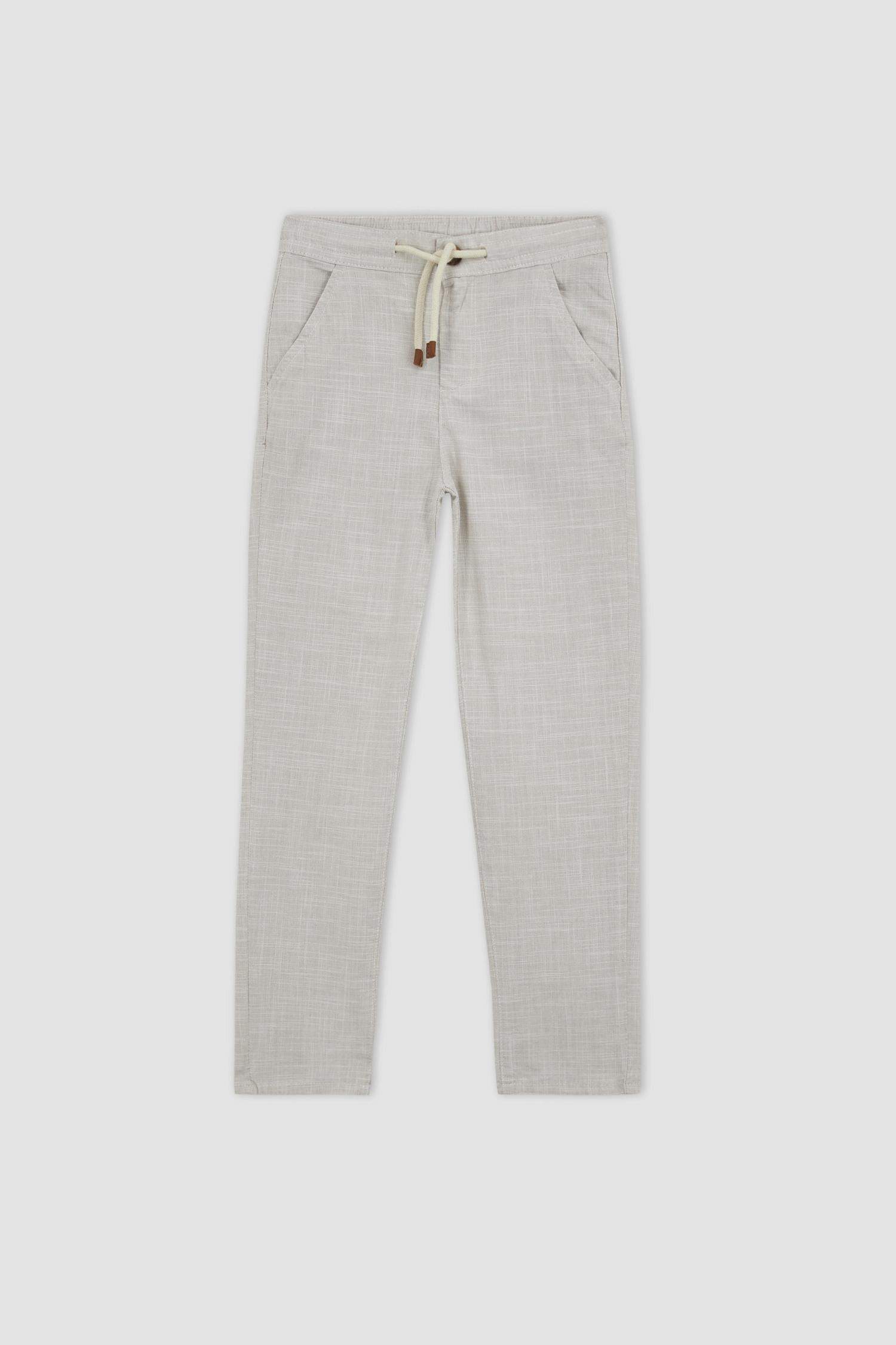 Boy Regular Fit Linen Look Trousers