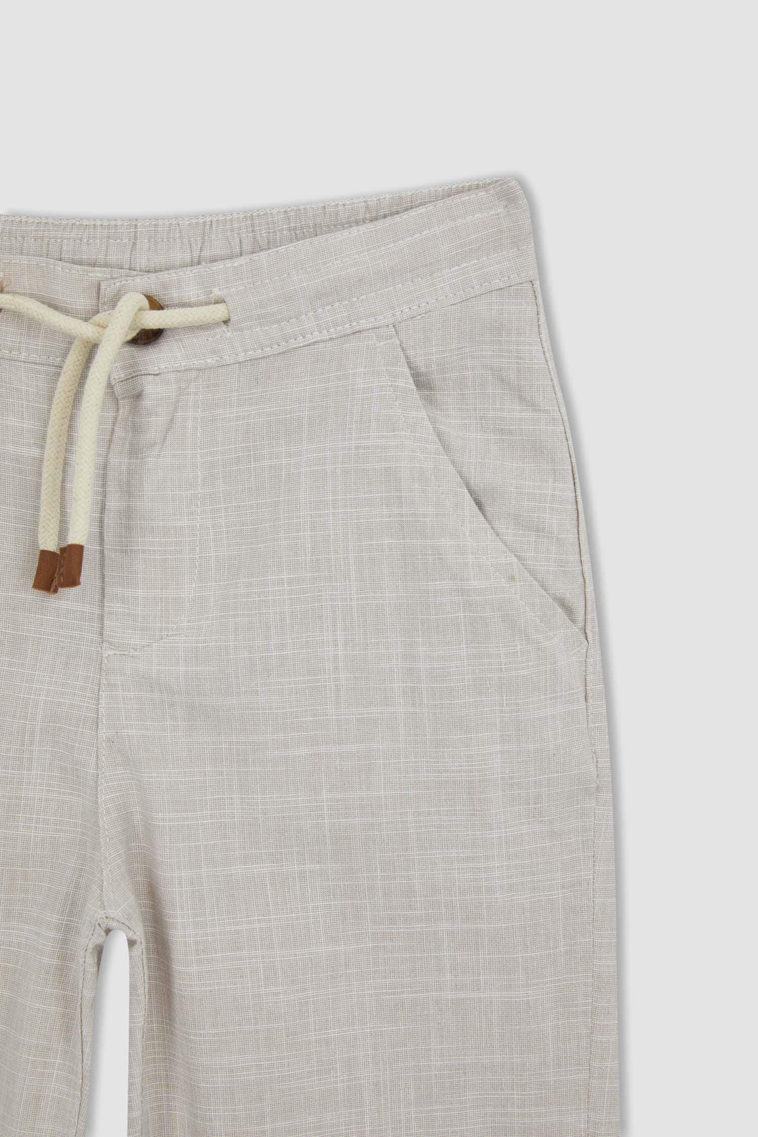 Boy Regular Fit Linen Look Trousers