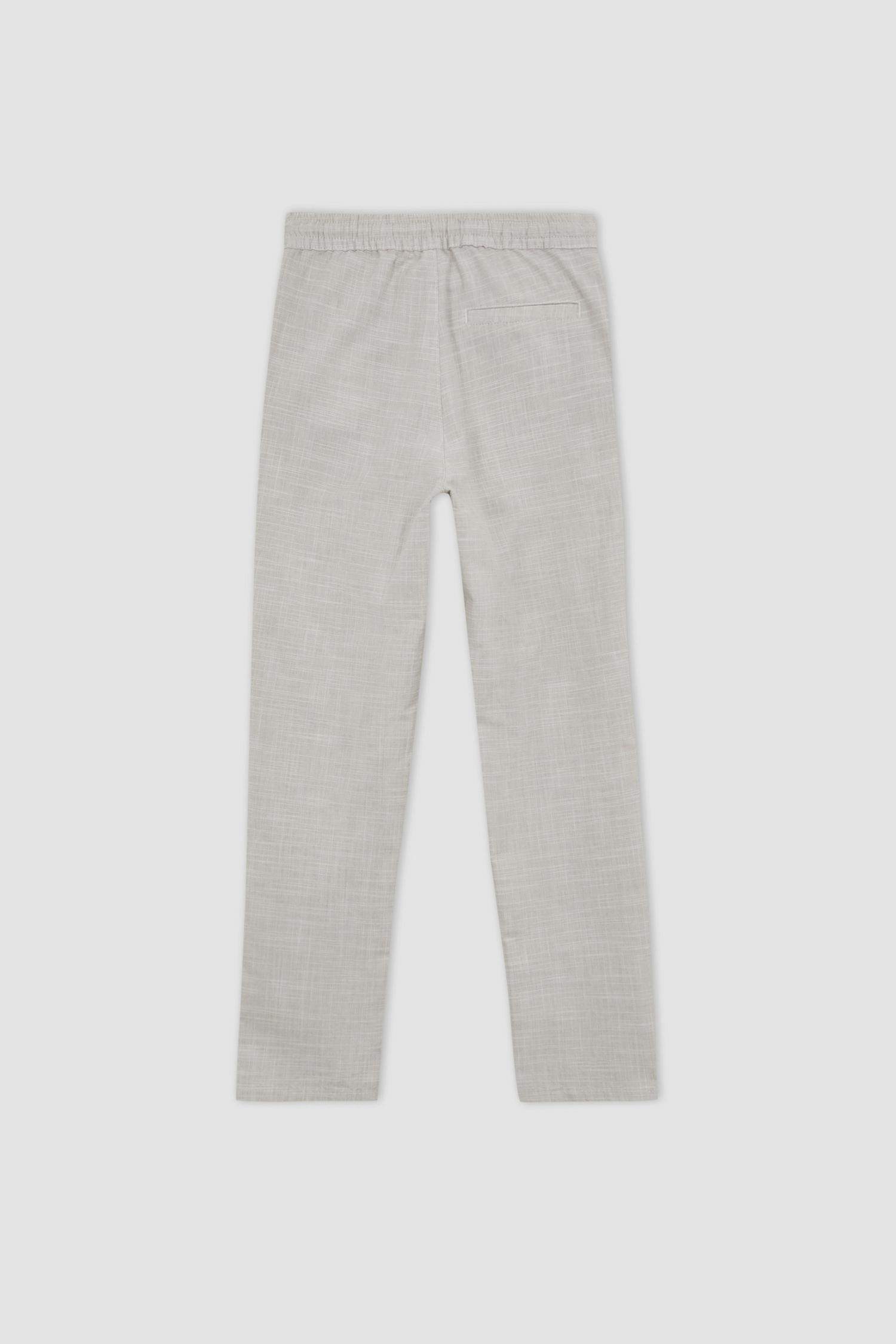 Boy Regular Fit Linen Look Trousers