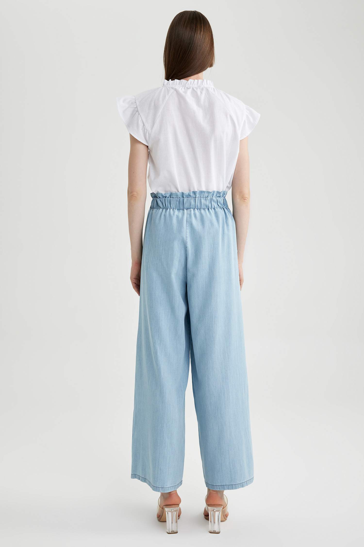 Брюки кюлоті висока посадка з джерсі для жінок