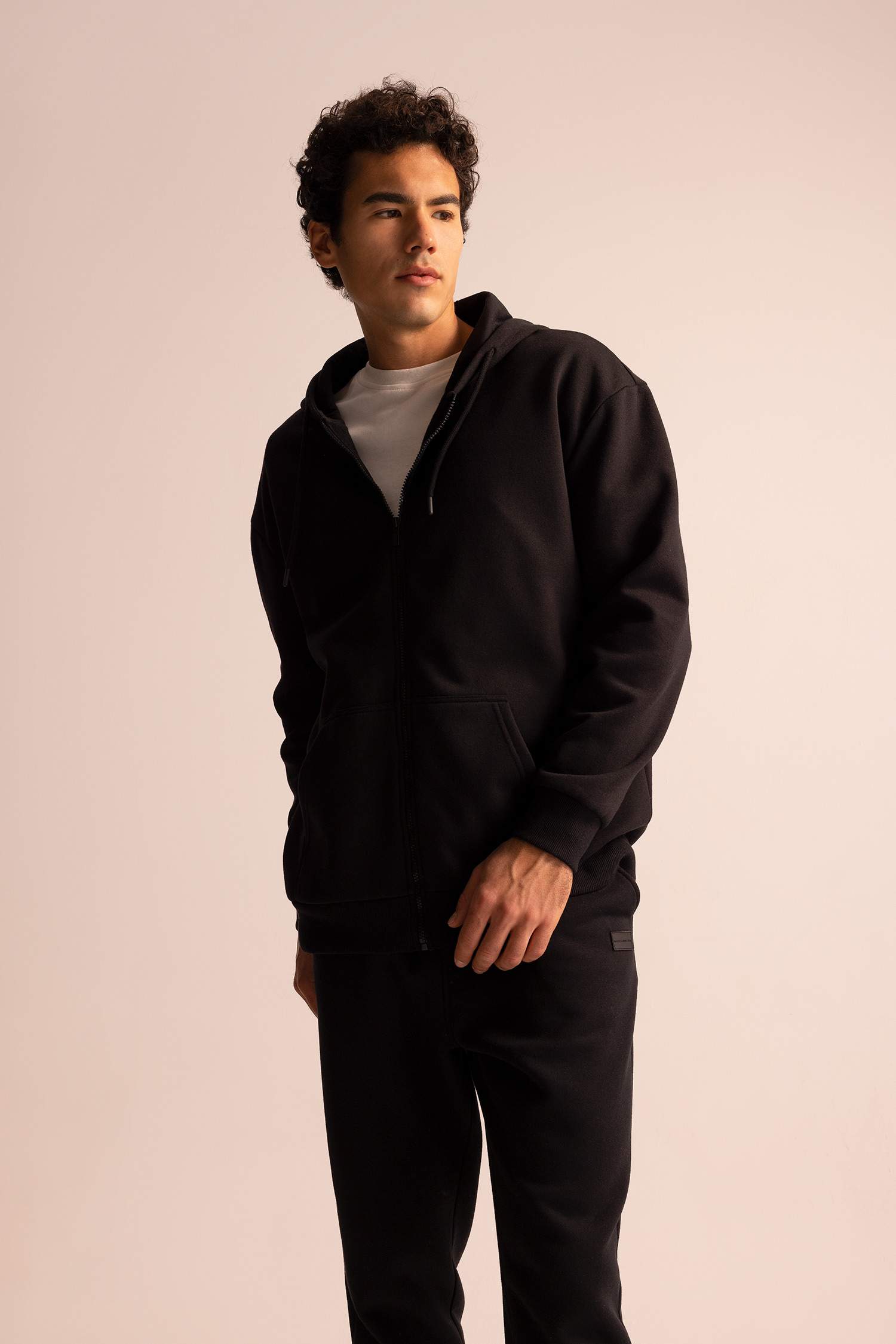 Boxy Fit Crew Neck Soft Fluffy Cardigan