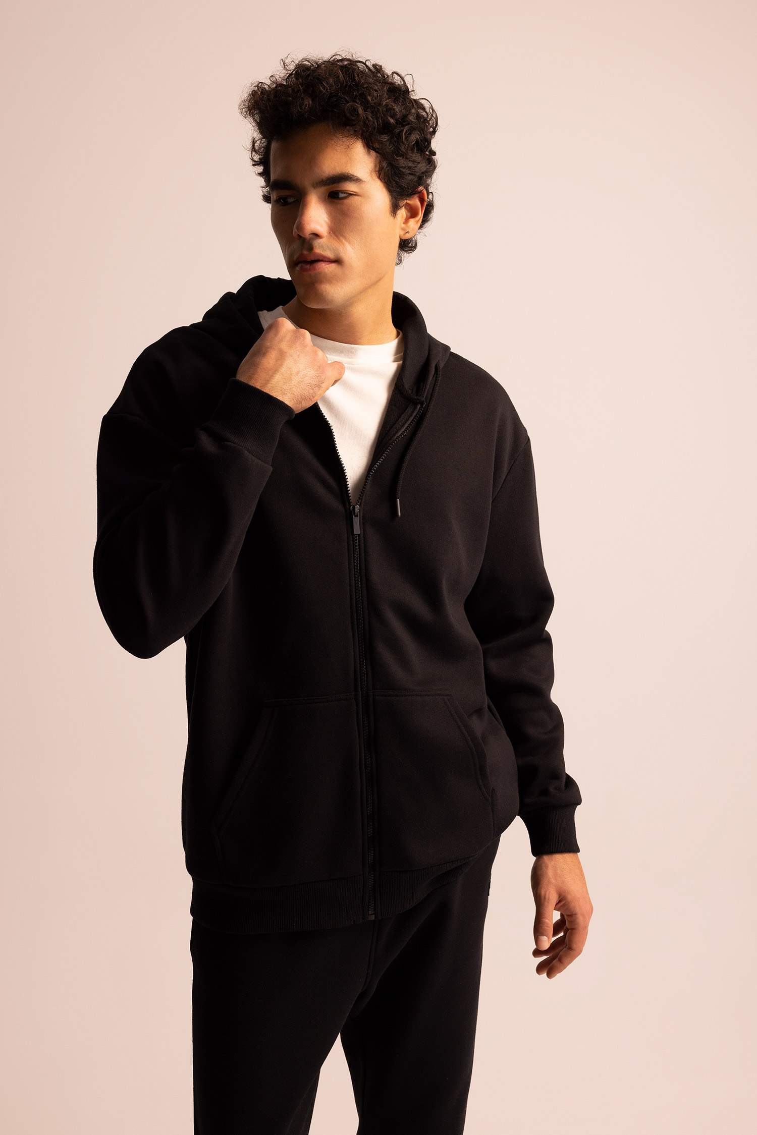 Boxy Fit Crew Neck Soft Fluffy Cardigan