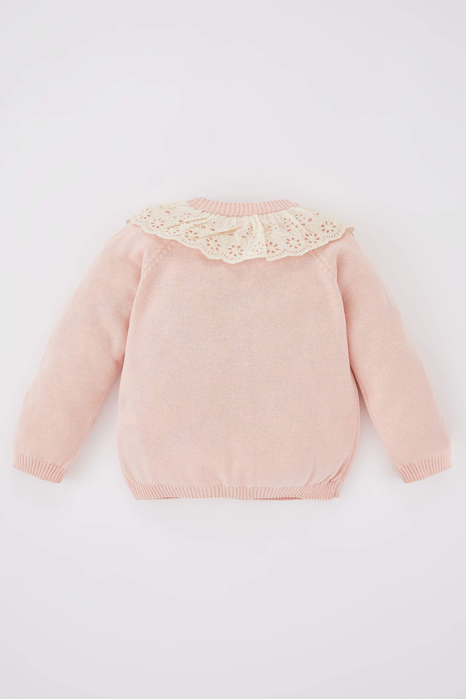 Pink BABY GIRL Baby Girl Lace Collar Cardigan 2711388 DeFacto