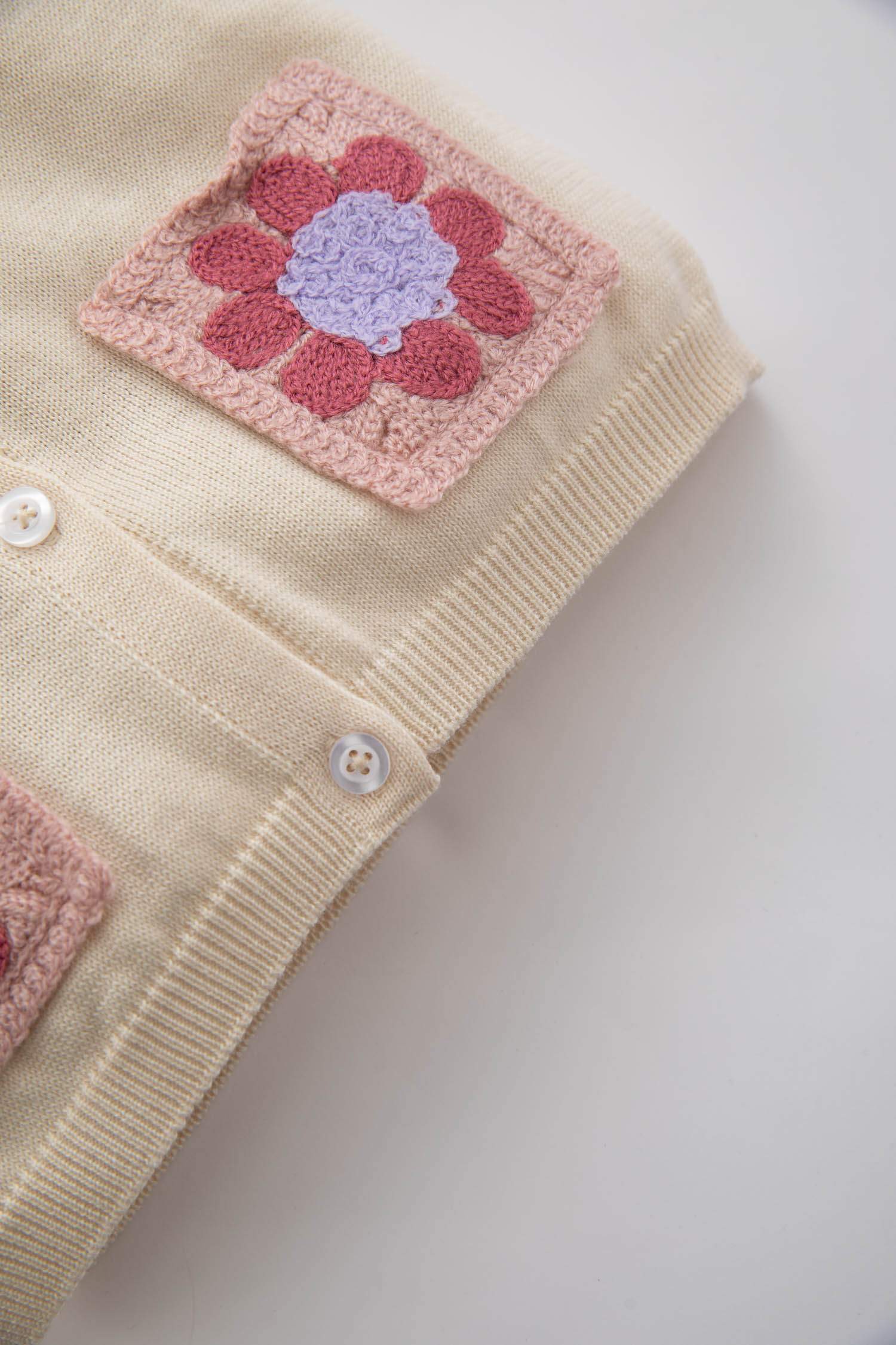 Сәби Қыз велосипед мойыны мақта акрил Кардиган