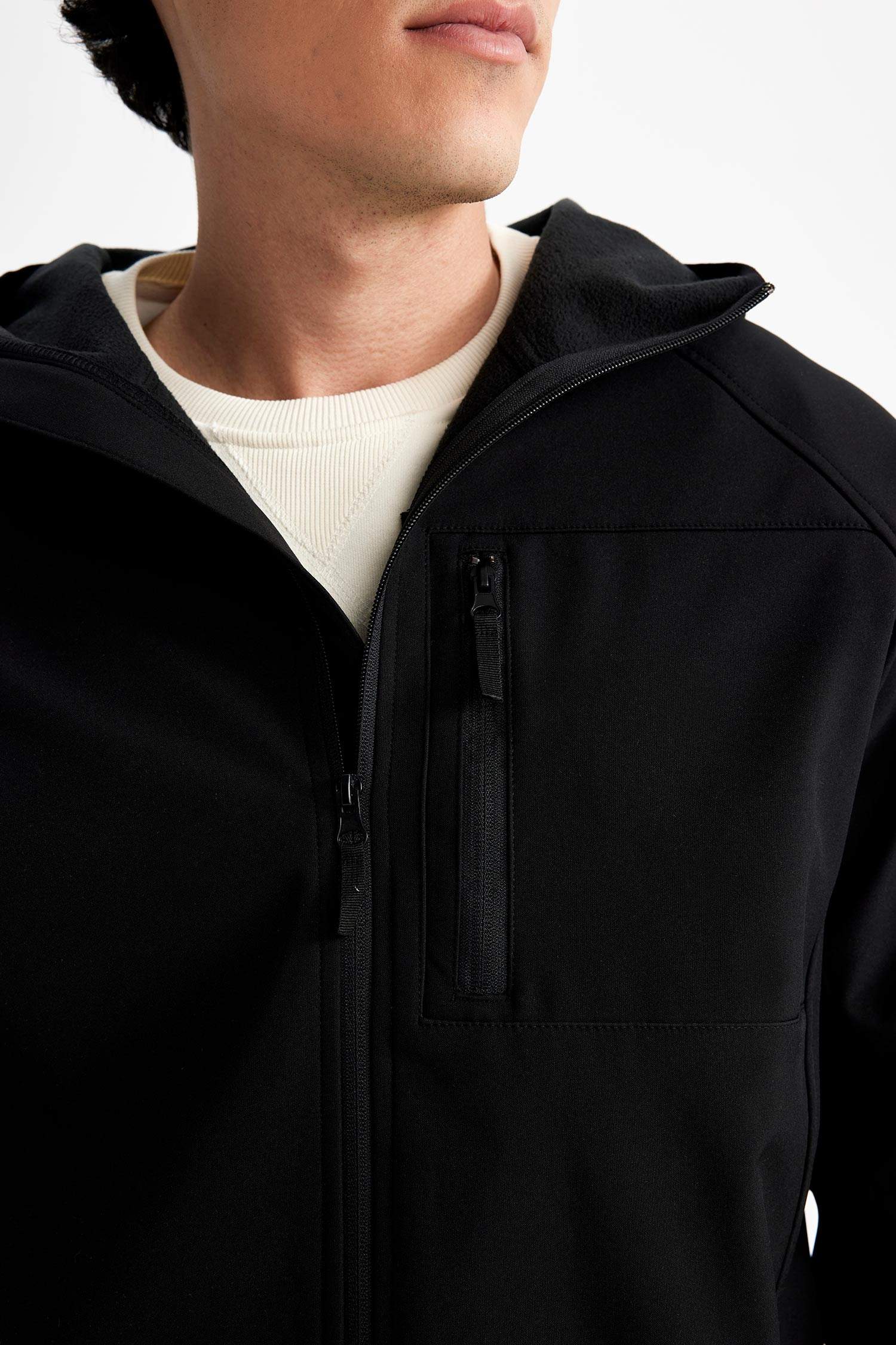 Manteau En Fourrure Coupe Slim