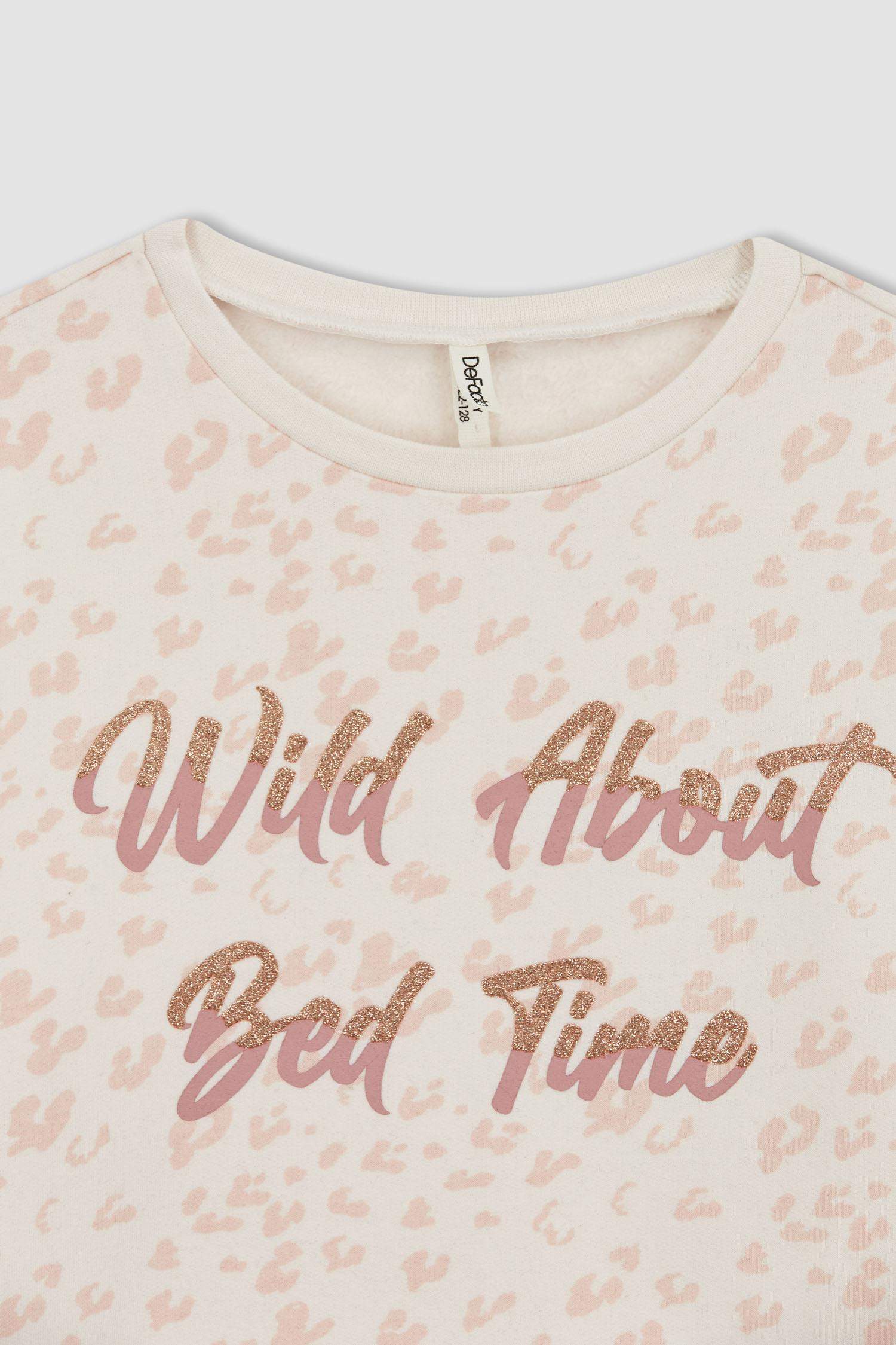 سيت بيجاما بناتي بقصة عادية - قطعتين