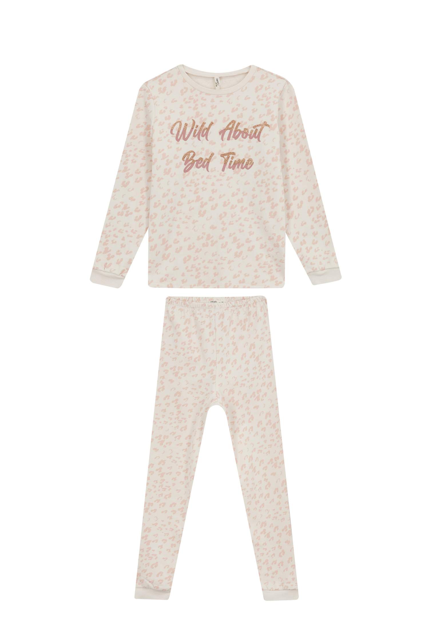 سيت بيجاما بناتي بقصة عادية - قطعتين