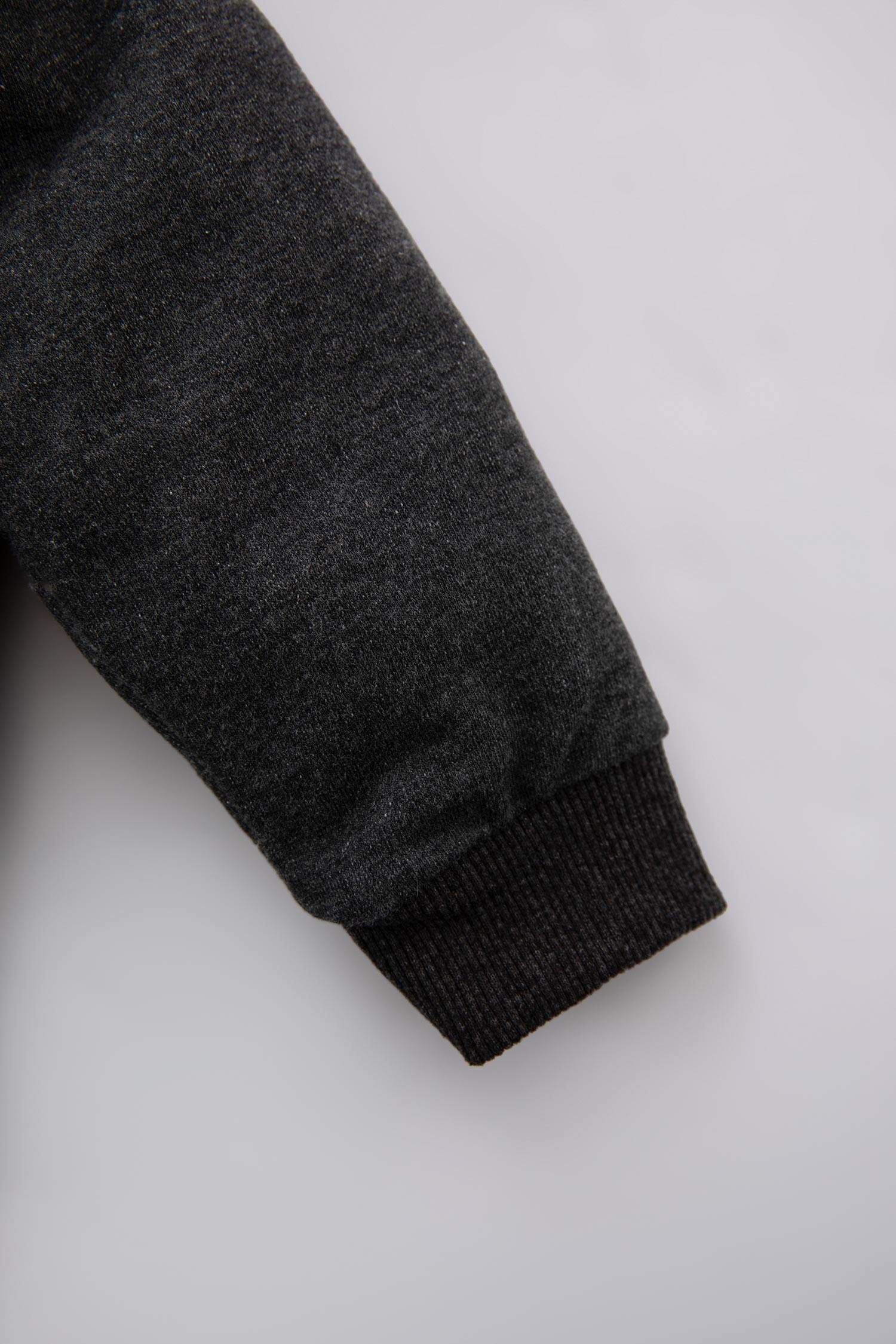 هودي ولادي قماش بقصة عادية وغطاء للرأس