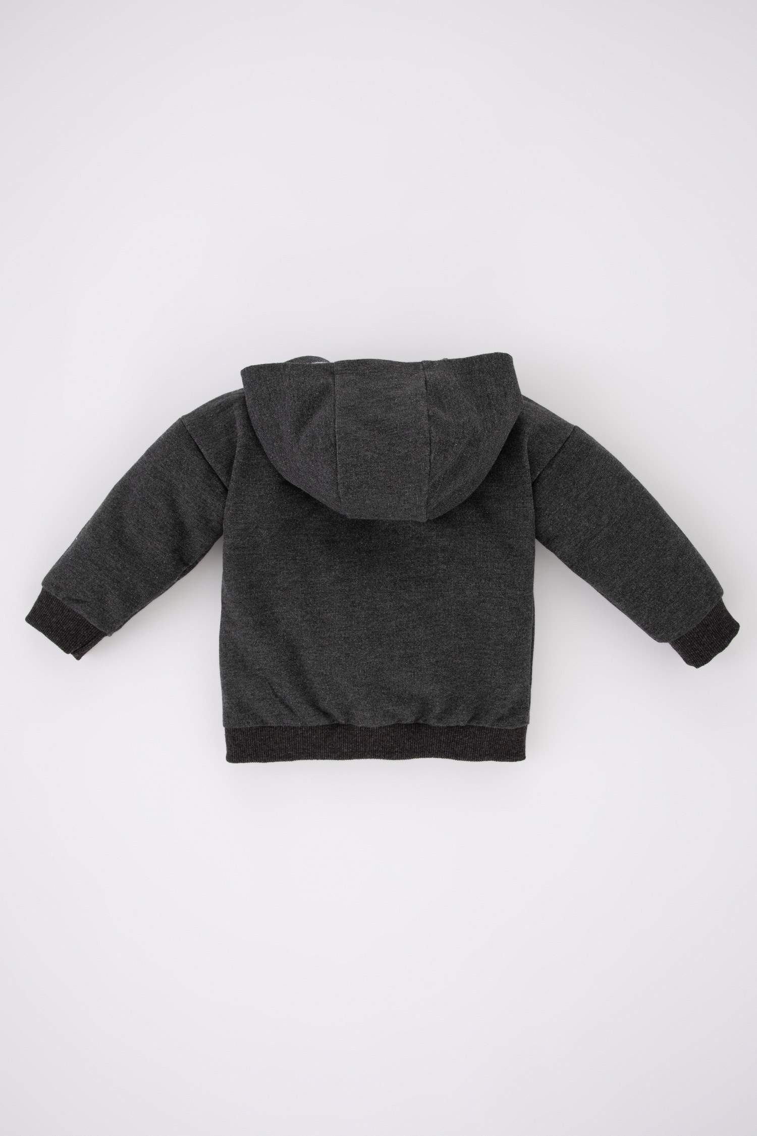 هودي ولادي قماش بقصة عادية وغطاء للرأس