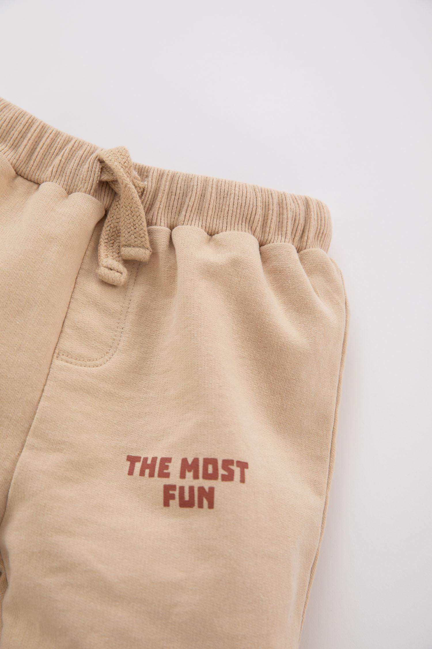 Bas De Survêtement İmprimé À Slogan Bébé Garçon