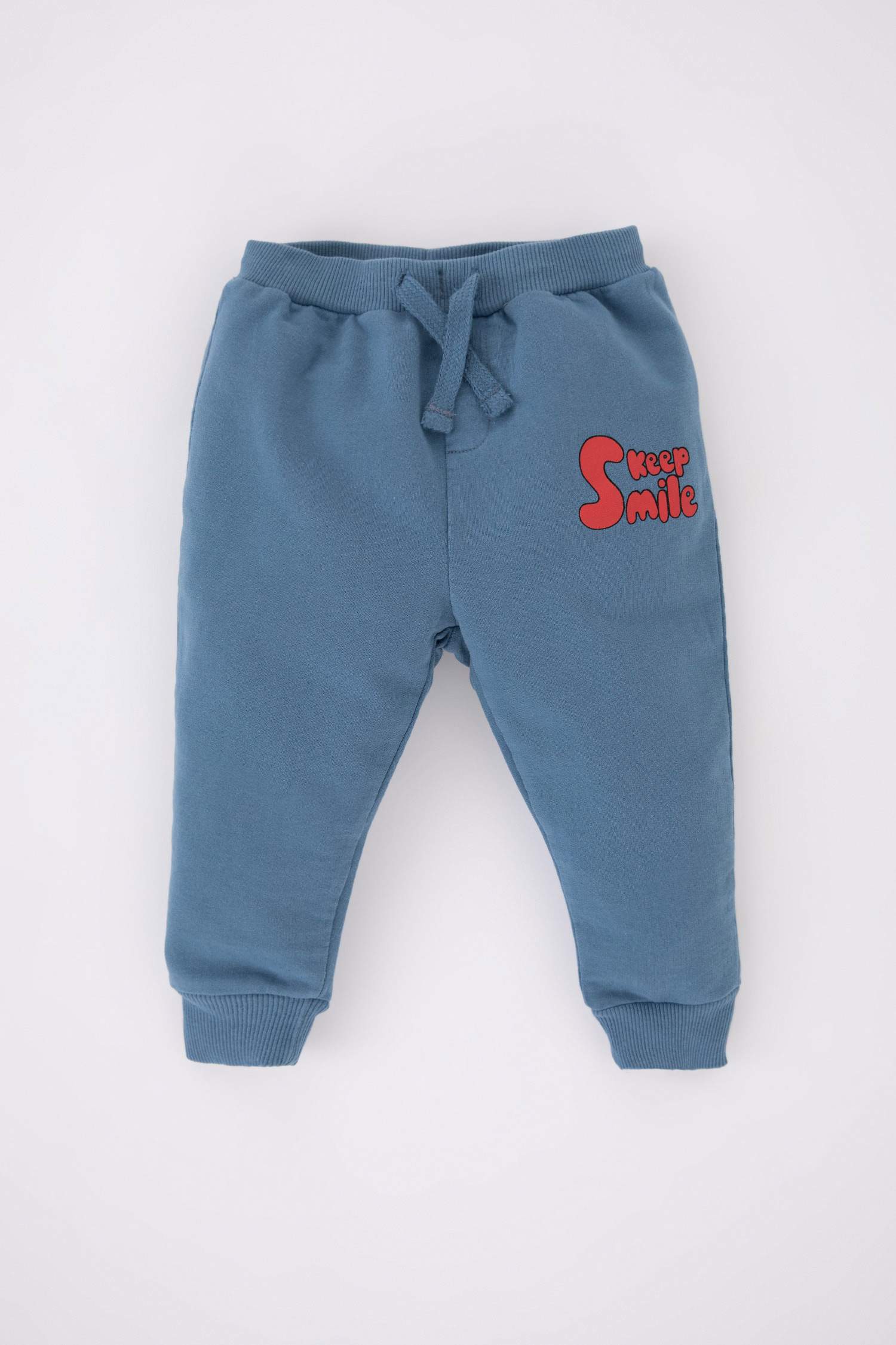 Baby Boy Slogan Printed Sweatshirt Fabric 2-Pack