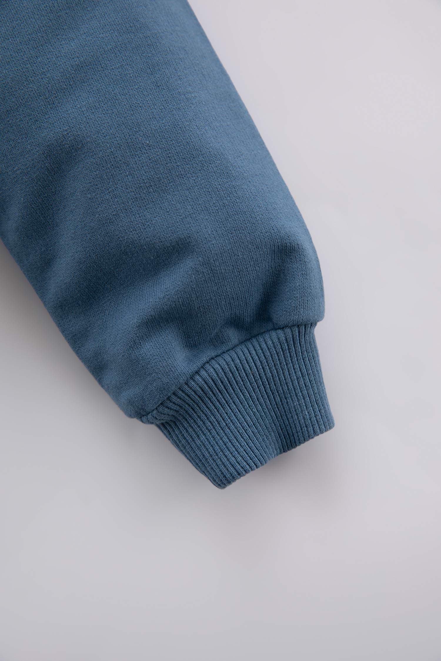 Baby Boy Slogan Printed Sweatshirt Fabric 2-Pack